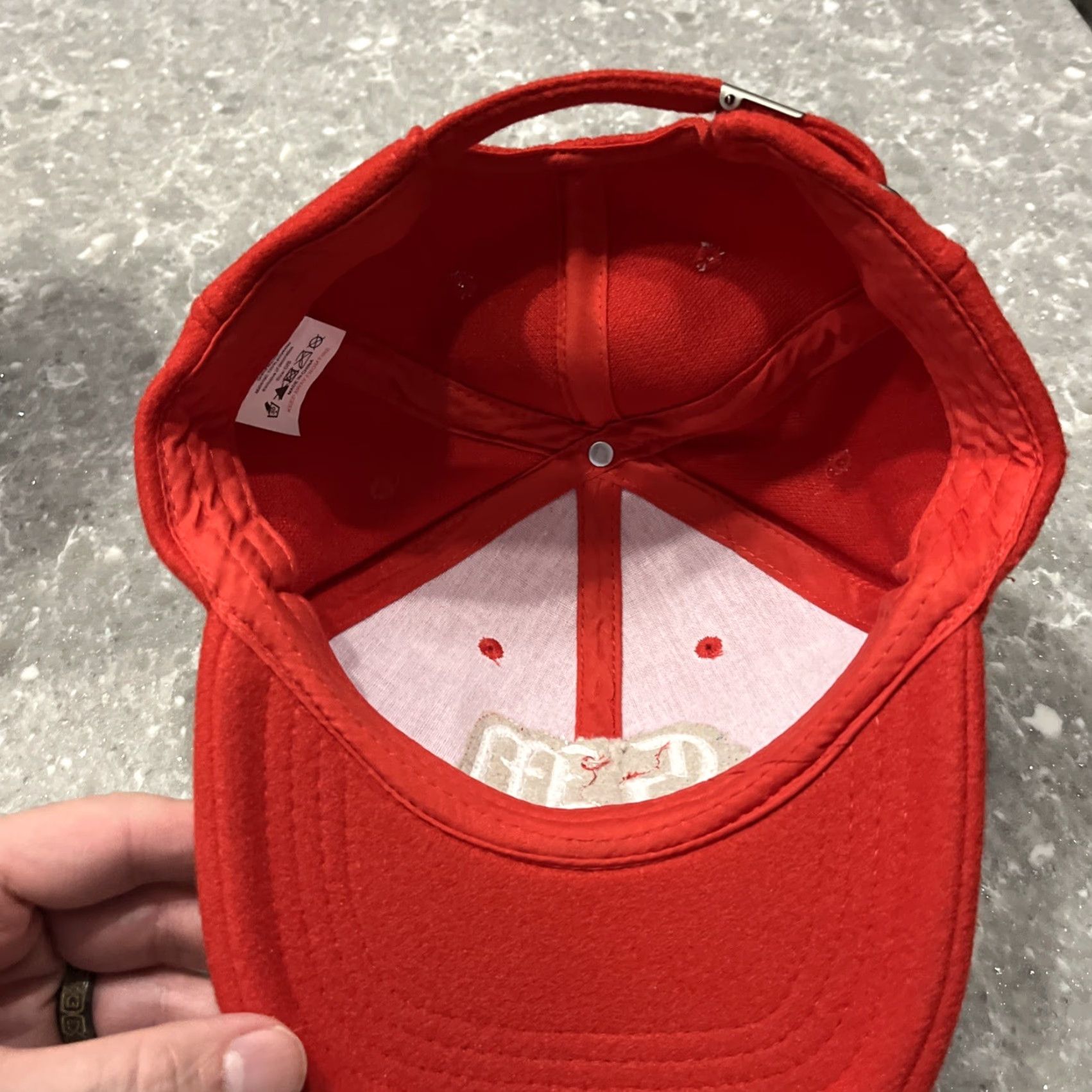 Vintage GRAND MARNIER Mens Baseball Cap Hat Felt Red Cognac Liqueur Embroidered Strapback Adjustable Classic Hip Hop Sports Casual Cap Size ONE SIZE - 5 Thumbnail