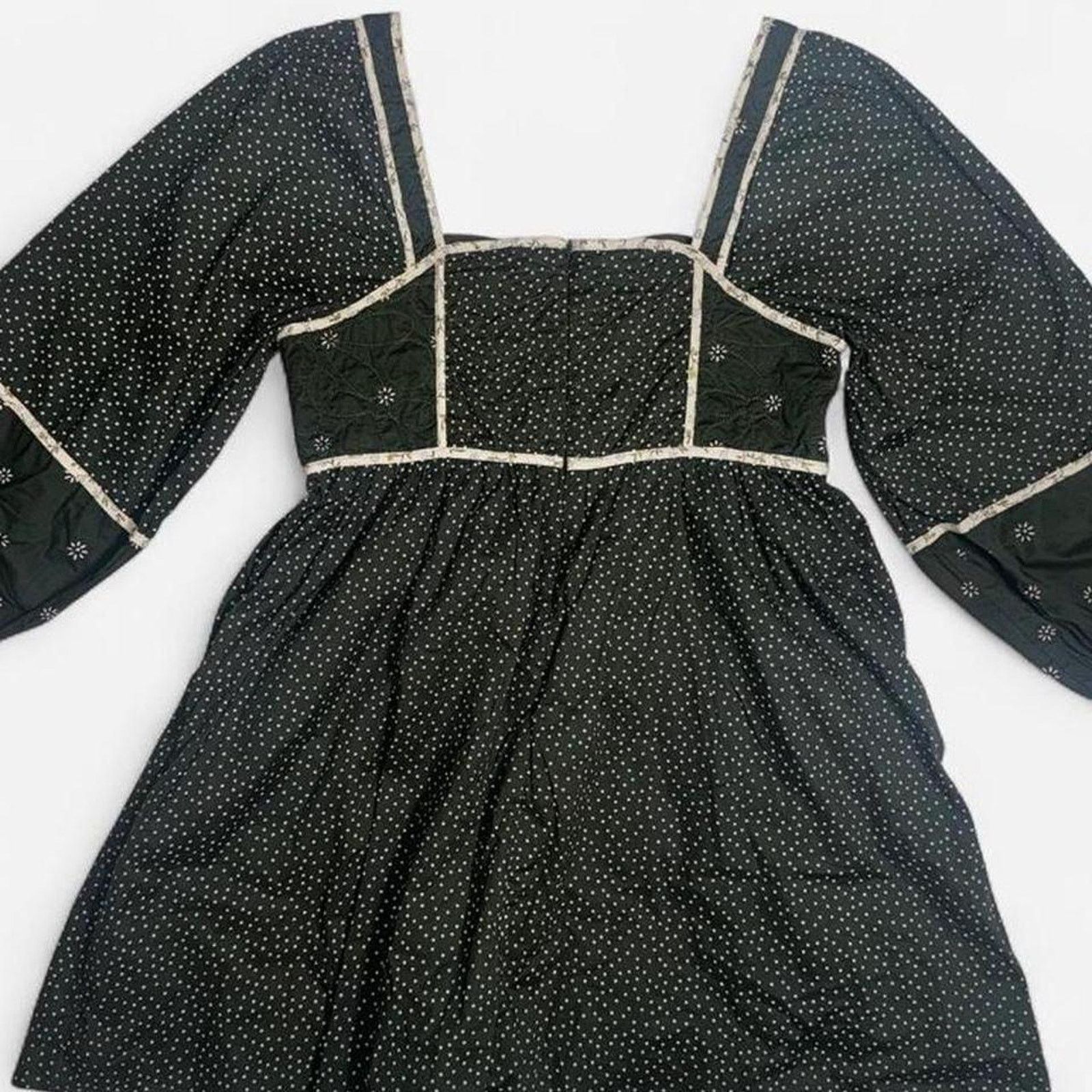 Madewell Madewell green polka dot dress Size L / US 10 / IT 46 - 2 Thumbnail