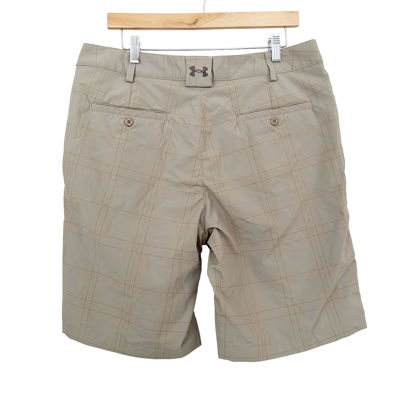 Under Armour Under Armour Tan Flat Front Shorts Sz 34 Size US 34 / EU 50 - 3 Thumbnail