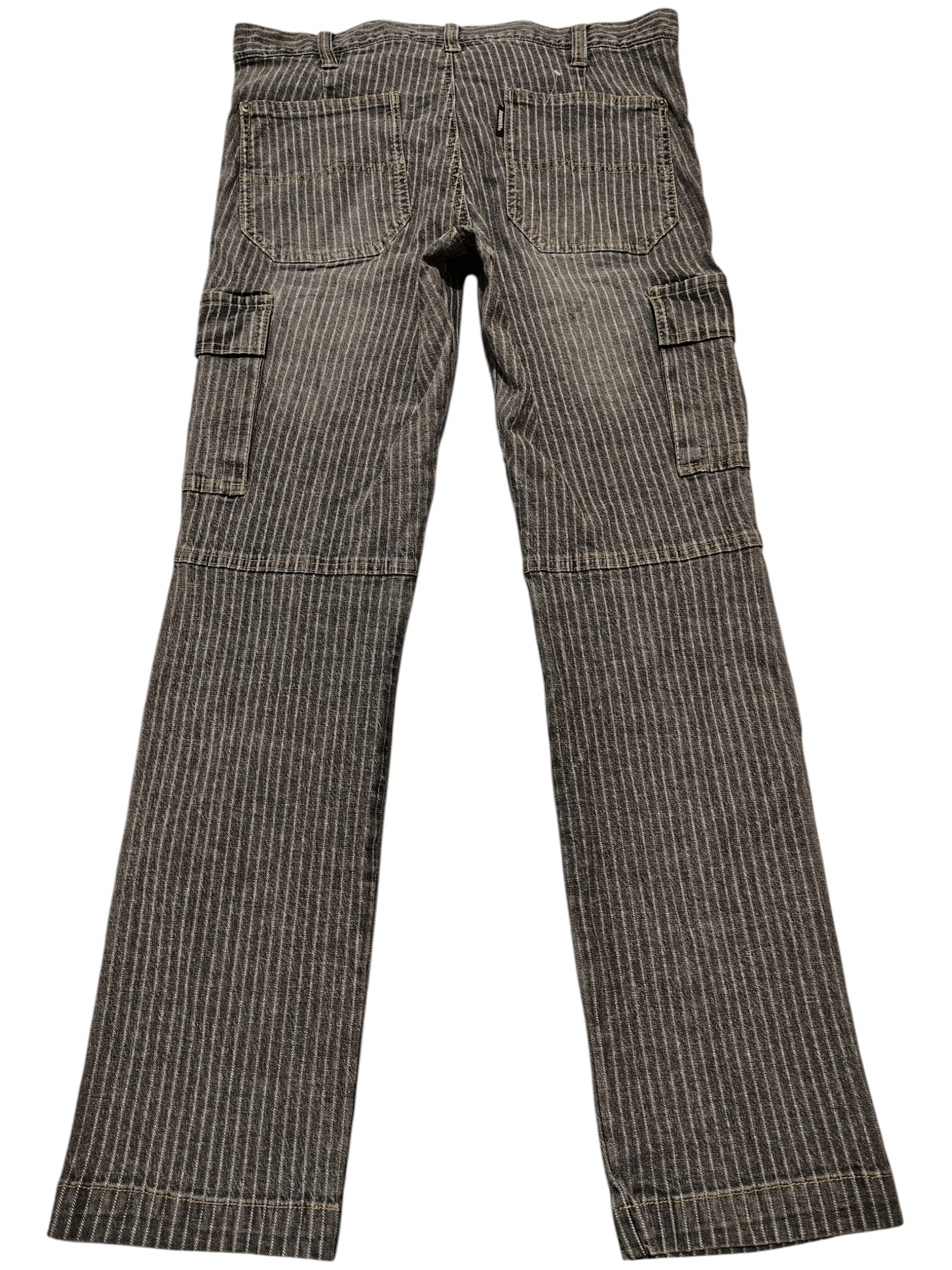5351 POUR LES HOMMES Dogman Selected Cargo Multipocket Striped Stretch Pants Size US 35 - 2 Thumbnail