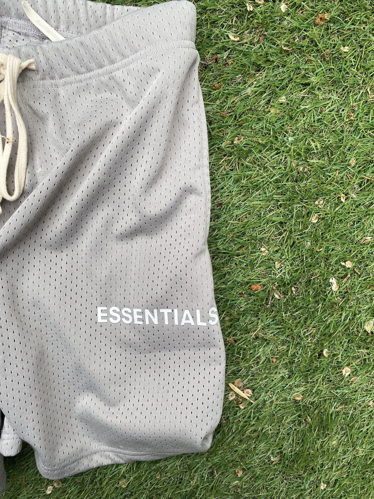 Fear of God Fear Of God x Essentials Grey Mesh Shorts Size US 39 - 3 Thumbnail