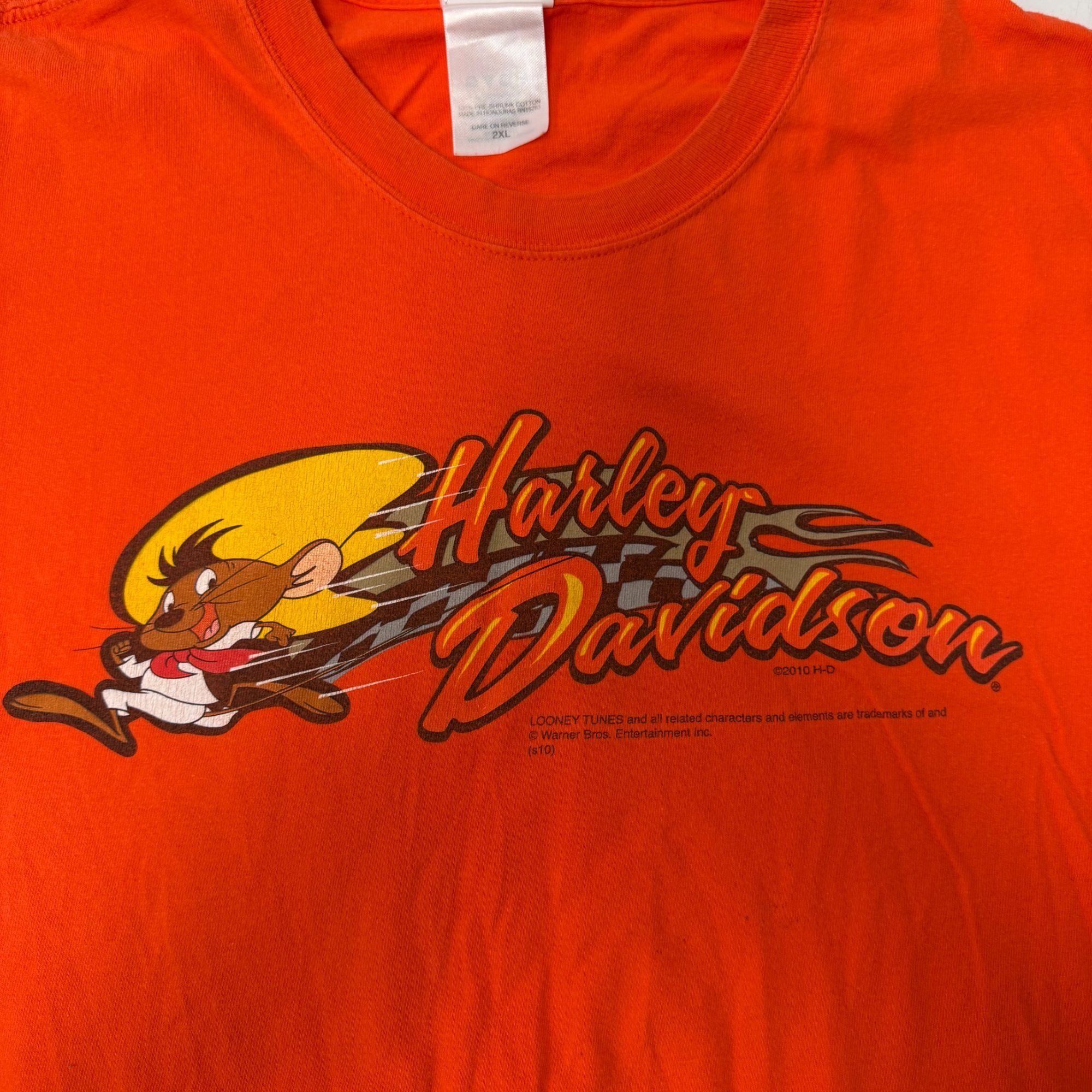 Harley Davidson LOONEY TUNES Crew San Antonio TEXAS Motorcycle Biker T Shirt Size US XXL / EU 58 / 5 - 4 Thumbnail