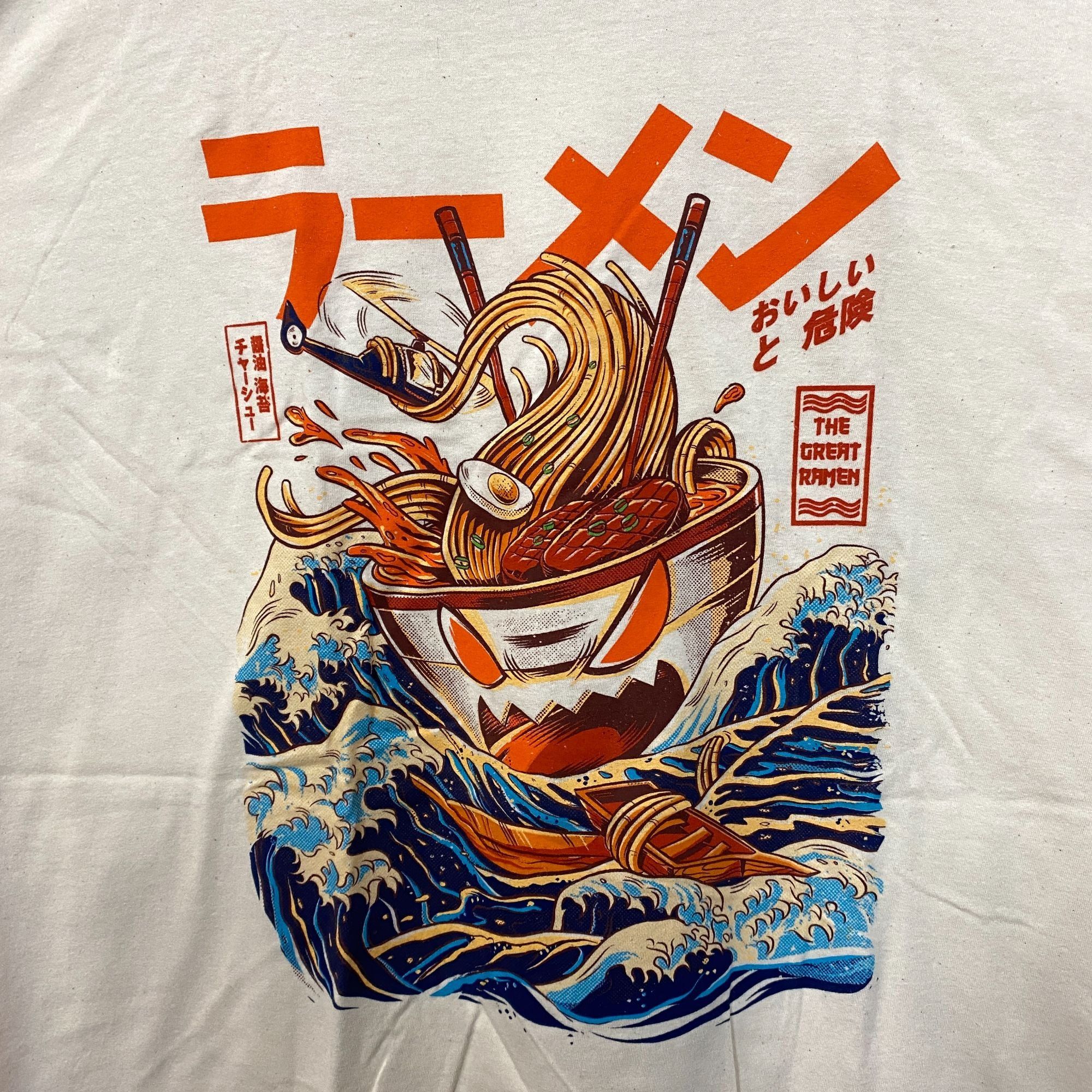Threadless Great Ramen of Kanagawa Kaiju Ramen Threadless Pop Art Tee L Size US L / EU 52-54 / 3 - 2 Thumbnail