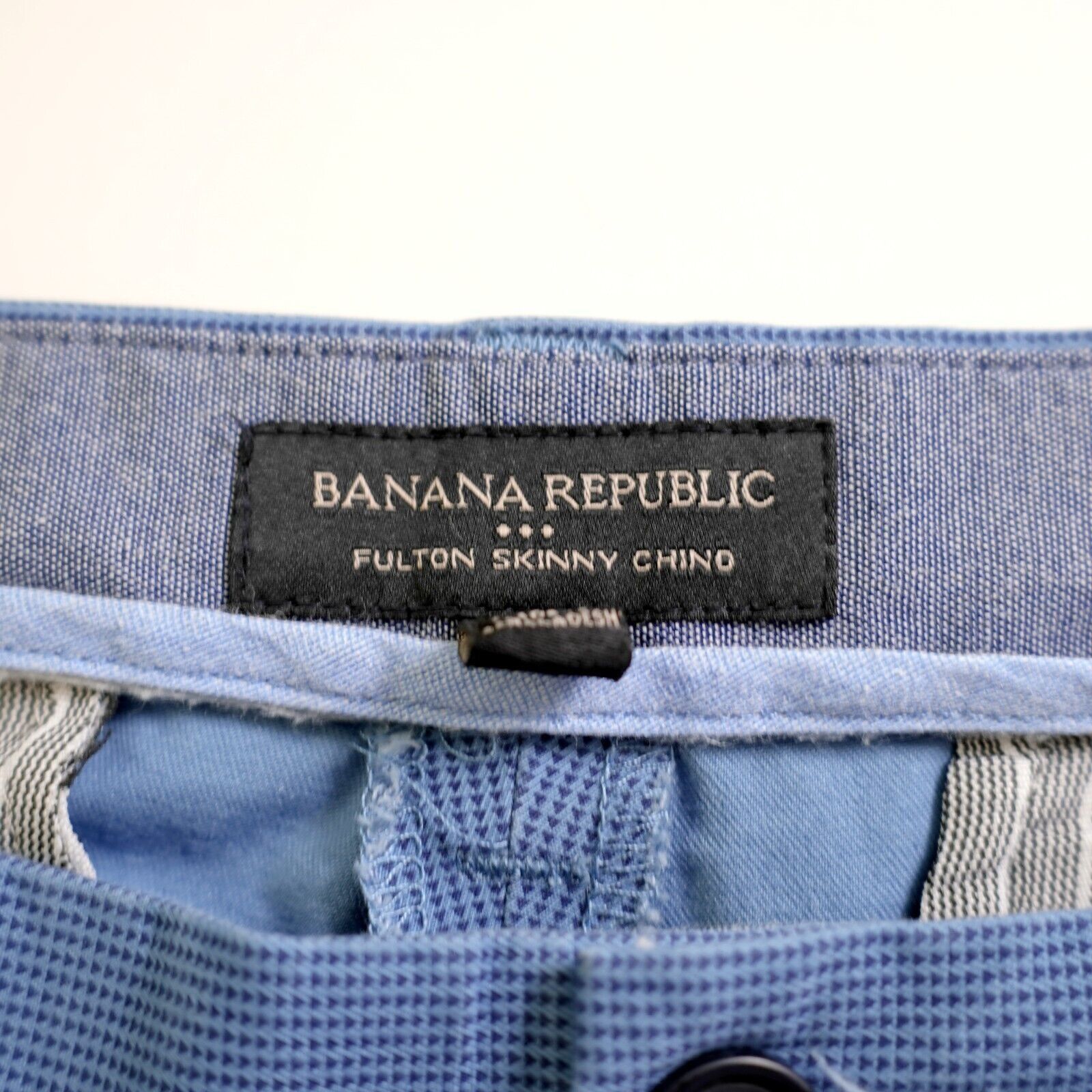 Banana Republic Banana Republic Fulton Skinny Chino Pants 32/32 Blue Flat Fr Size US 32 / EU 48 - 6 Thumbnail