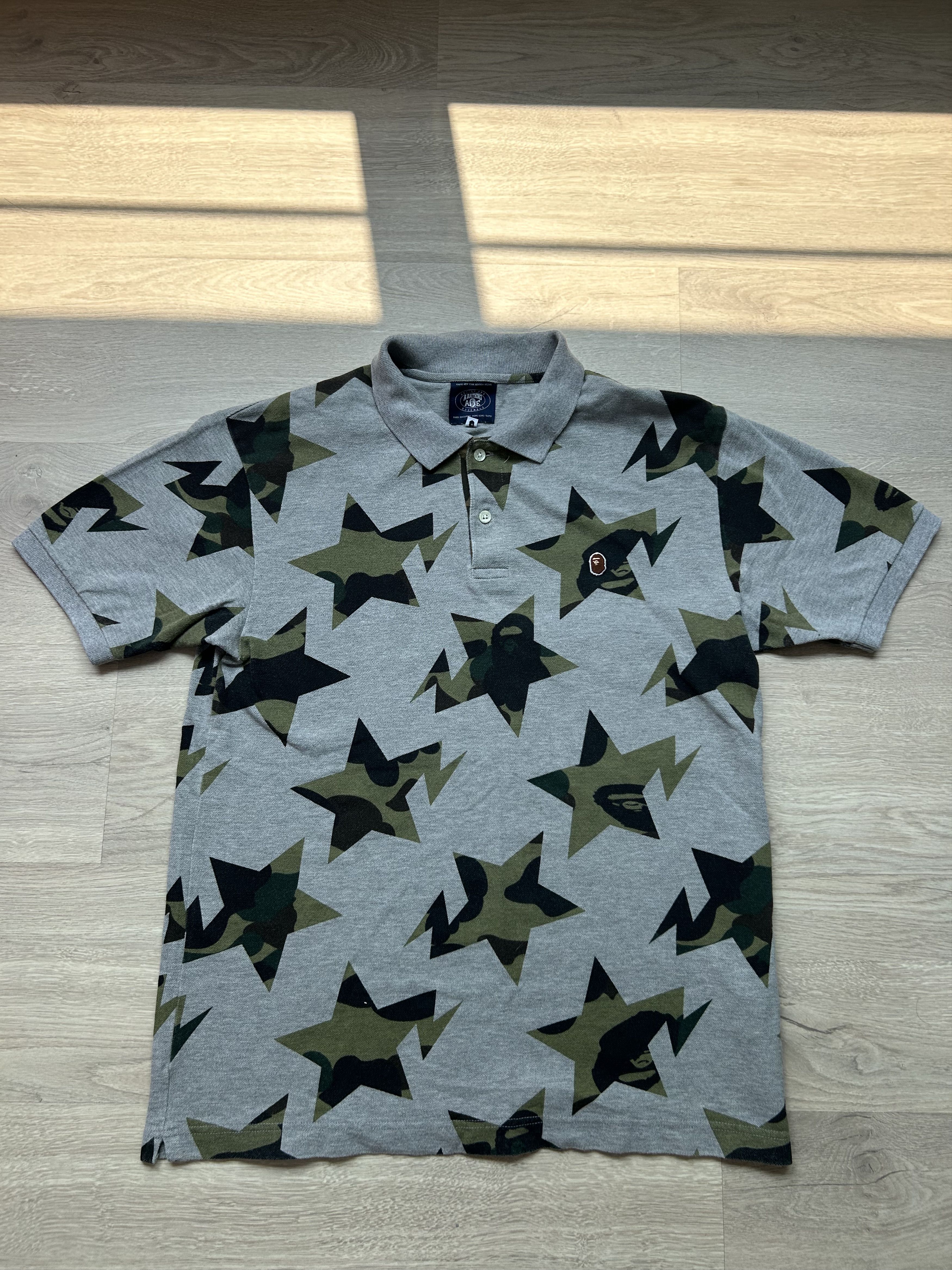Bape Bape Camo Sta Pattern Polo [Size L] Size US L / EU 52-54 / 3 - 1 Thumbnail
