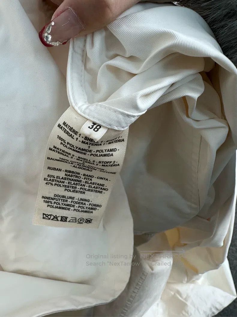 Hermes Hermes White Long Windbreaker Jacket Size XS / US 0-2 / IT 36-38 - 4 Thumbnail