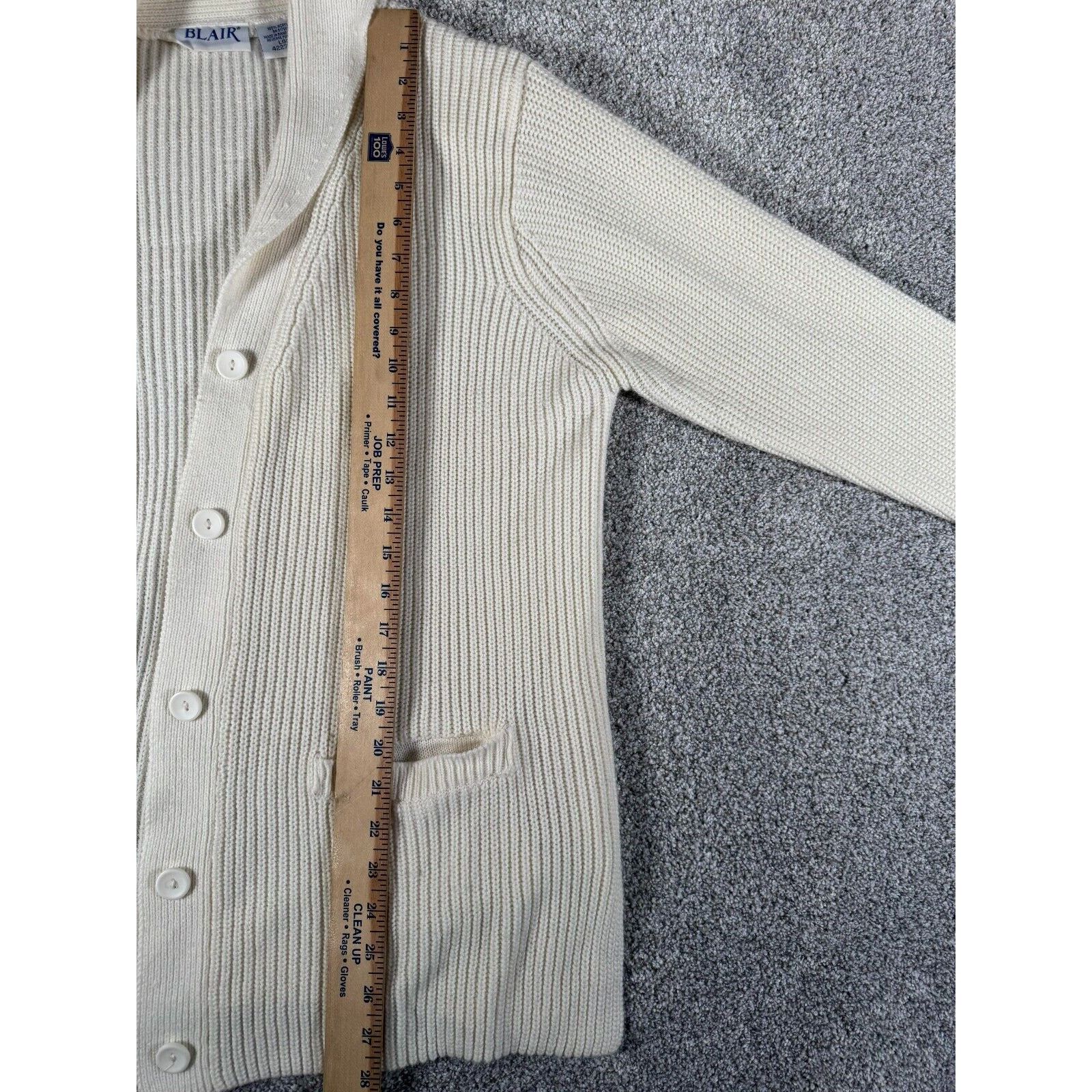 Other Blair Cardigan Womens L Grandpa Sweater Vintage 80s Academia Size L / US 10 / IT 46 - 4 Thumbnail