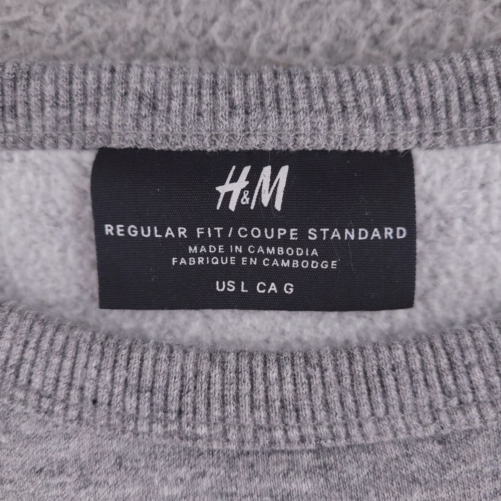 H&M H&M Sweatshirt Mens Large Gray Crewneck Pullover Heather Shirt Mens L Gray Pullover 90s? Size US L / EU 52-54 / 3 - 2 Thumbnail