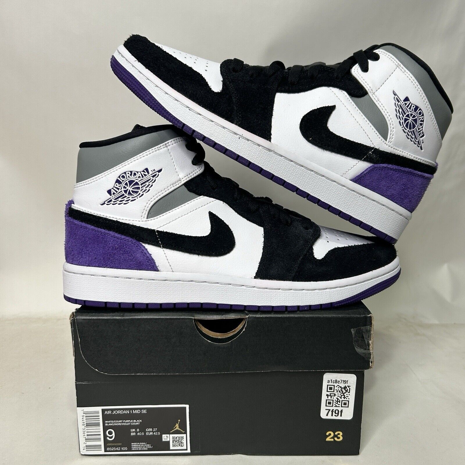 Nike Nike Air Jordan 1 Mid SE “Varsity Court Purple” 2024 Size US 9 / EU 42 - 1 Thumbnail
