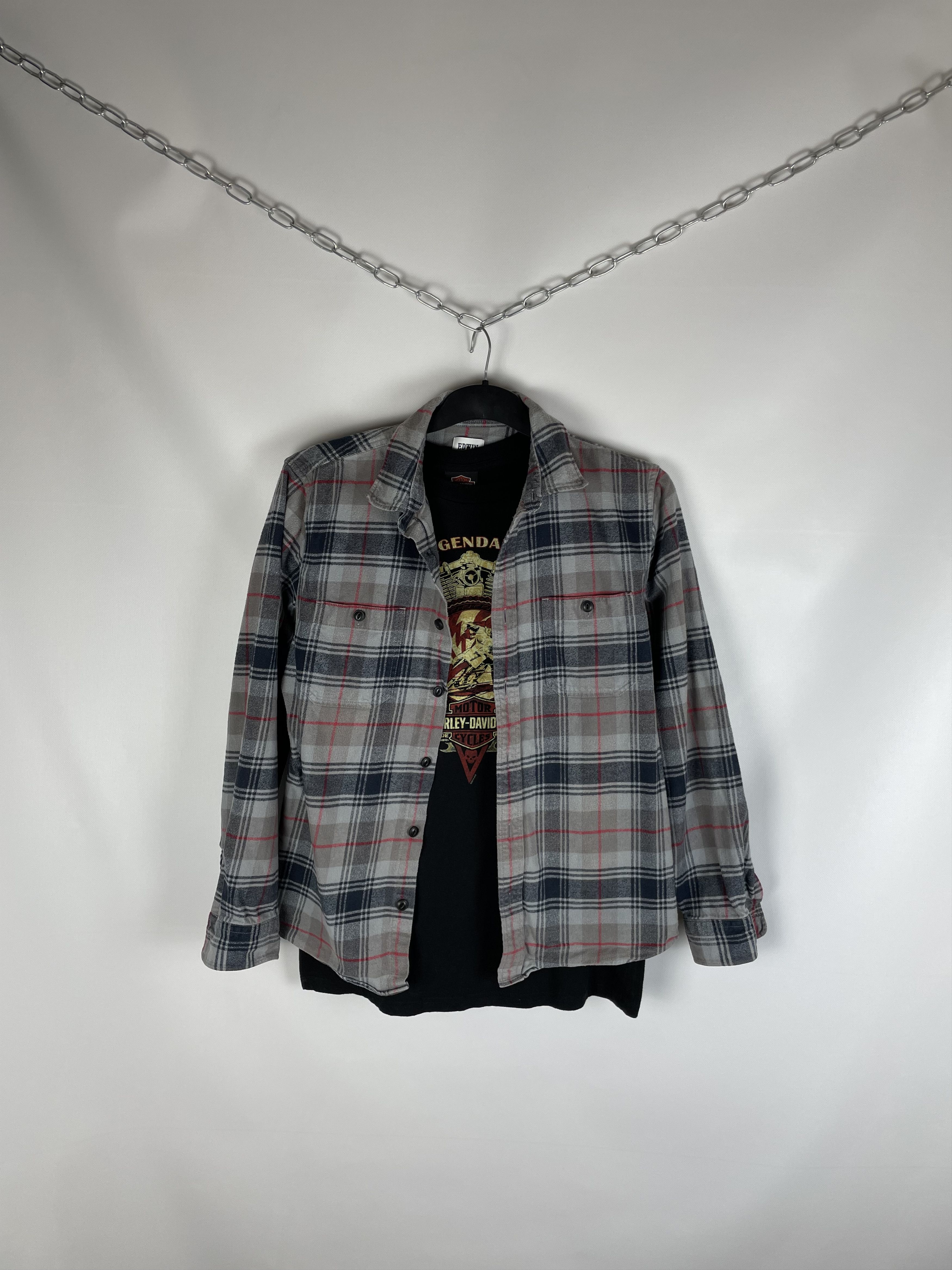 Edwin Flannel Vintage Mens Shirt Size US M / EU 48-50 / 2 - 1 Thumbnail