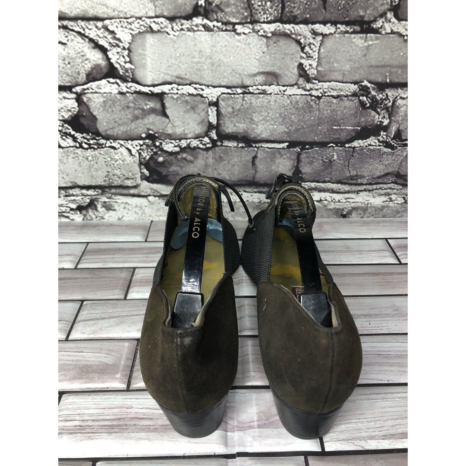 Walter Steiger Walter Steiger Black Suede Leather Lace Up Low Heel Oxfords Size US 5.5 / IT 35.5 - 5 Thumbnail