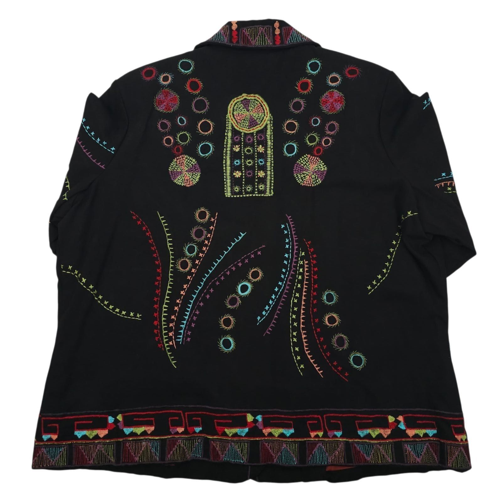 Other Yak Magik Embroidered Jacket XL Art to Wear Boho Cotton Size XL / US 12-14 / IT 48-50 - 10 Thumbnail