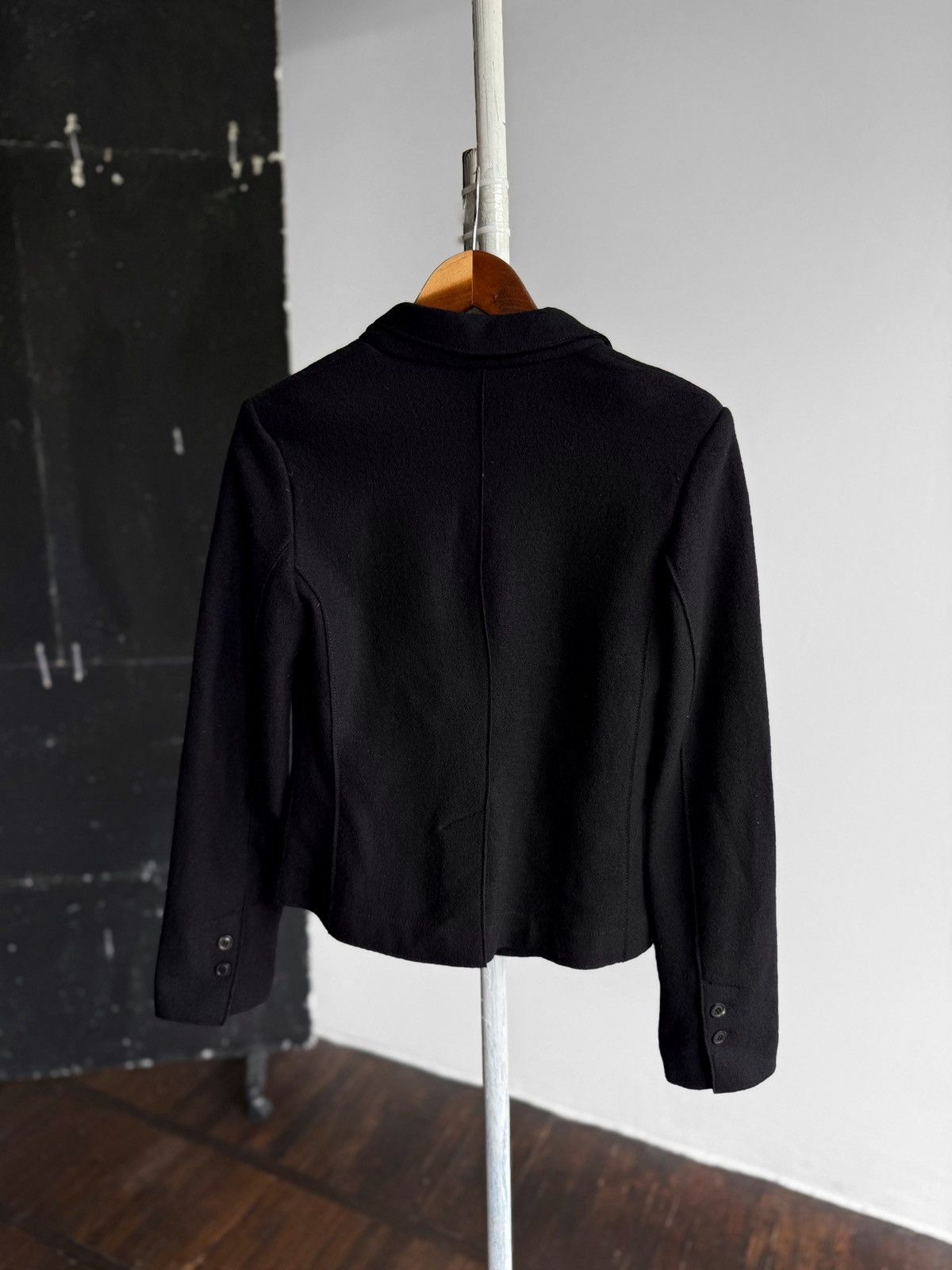 Designer Marc Cain Womens Premium Wool Blazer Jacket Long Sleeve Size M / US 6-8 / IT 42-44 - 2 Thumbnail