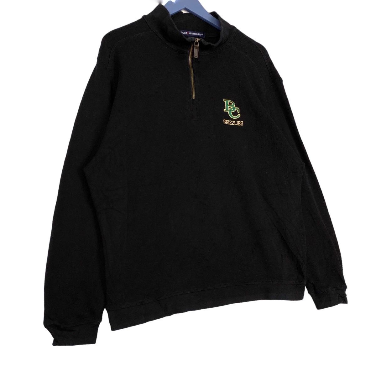Port Authority × Vintage Vintage Port Authority Small Embroidered Quater Zip Size US XL / EU 56 / 4 - 3 Thumbnail