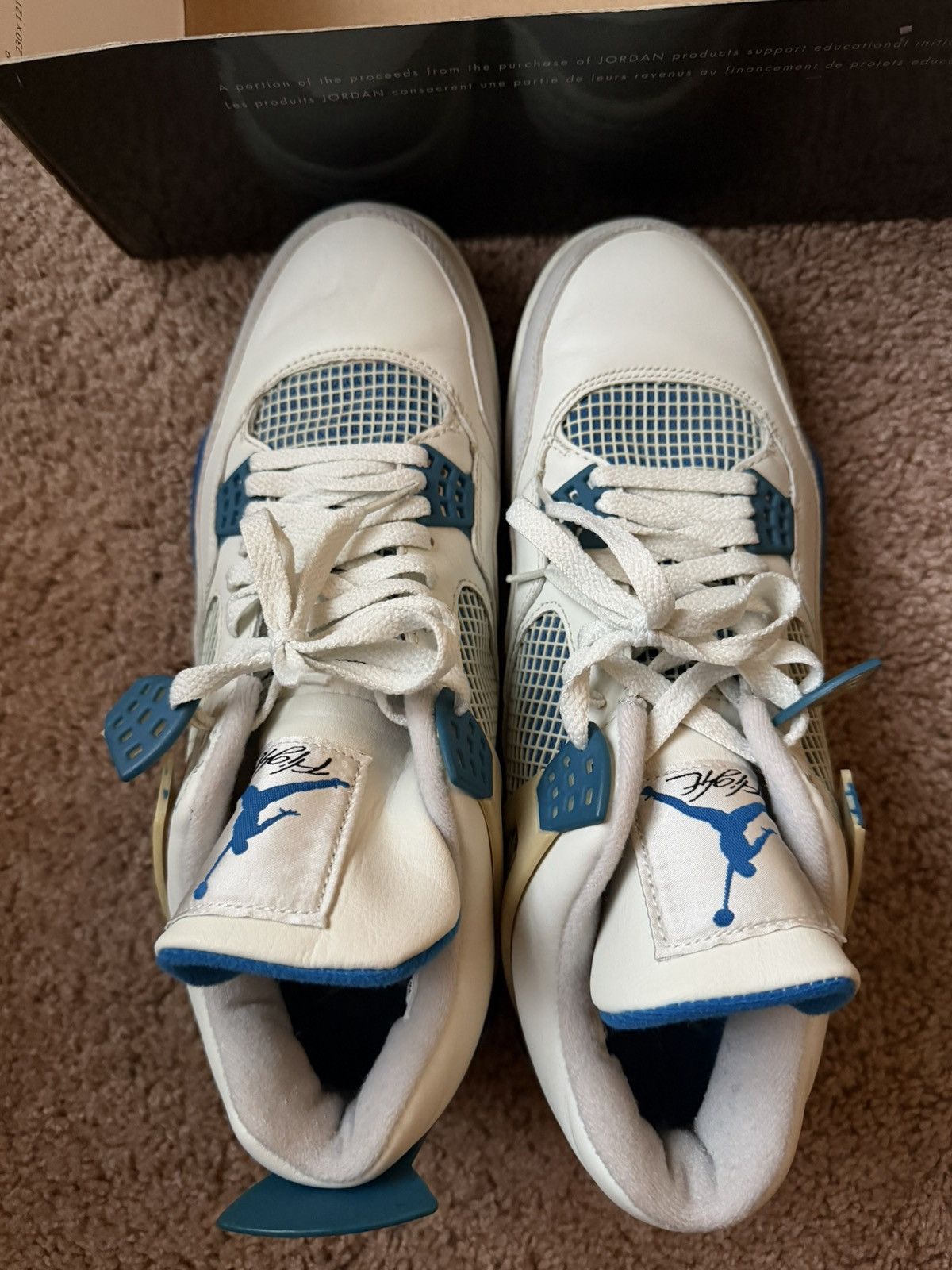 Jordan Brand 2006 Military Blue Jordan 4’s Size US 12 / EU 45 - 1 Thumbnail