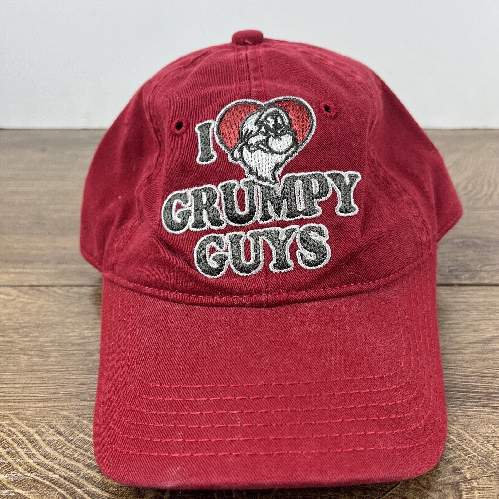 Other Grumpy Hat I Love Grumpy Guys Hat Red Adjustable Hat Red Adu Size ONE SIZE - 5 Thumbnail
