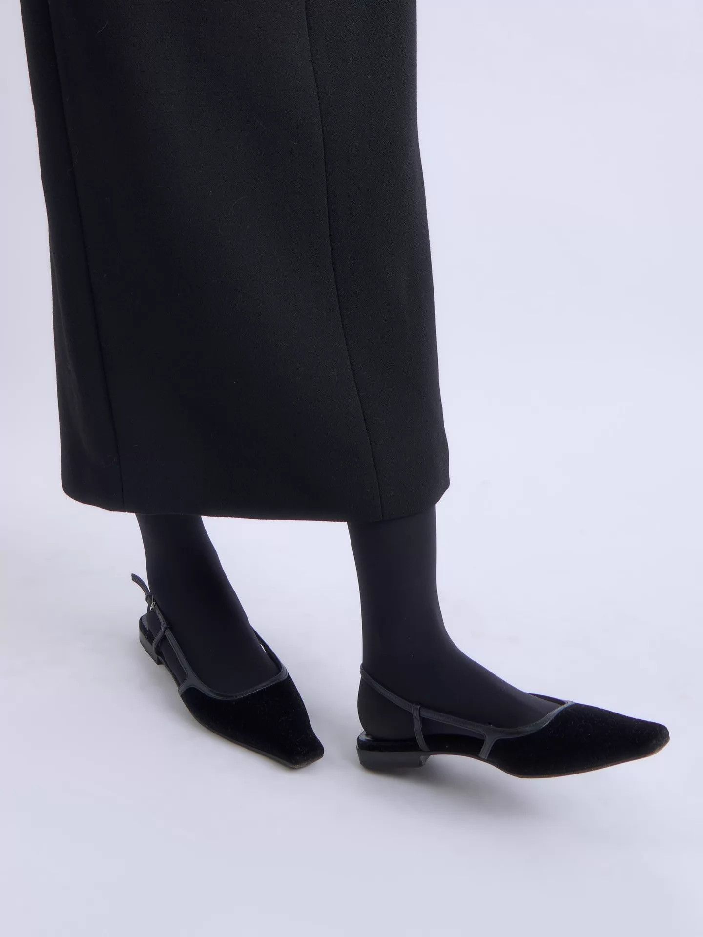 Gucci GUCCI Vintage Black Velvet GG Square Toe Buckle Strap Flat Size US 6.5 / IT 36.5 - 8 Thumbnail