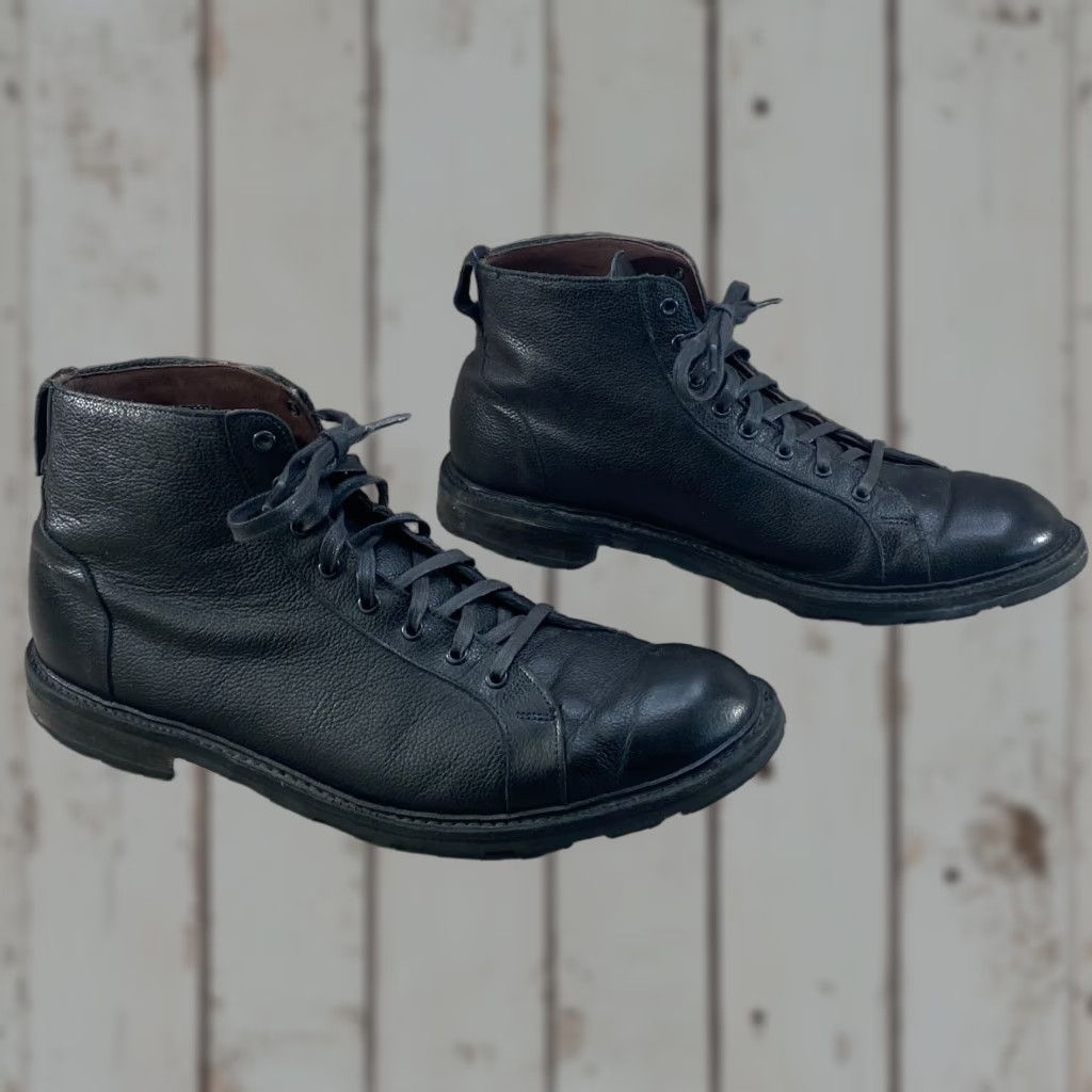 Allen Edmonds Allen Edmonds Alpine Mens 12 Boots Black Leather Port Washington Weather Proof Lace Up Vibram Sole Size US 12 / EU 45 - 1 Thumbnail