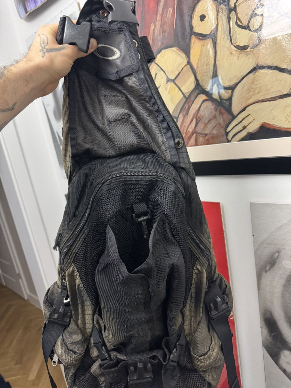 Vintage Oakley Icon Backpack Rare Gorpcore Streetwear Logo