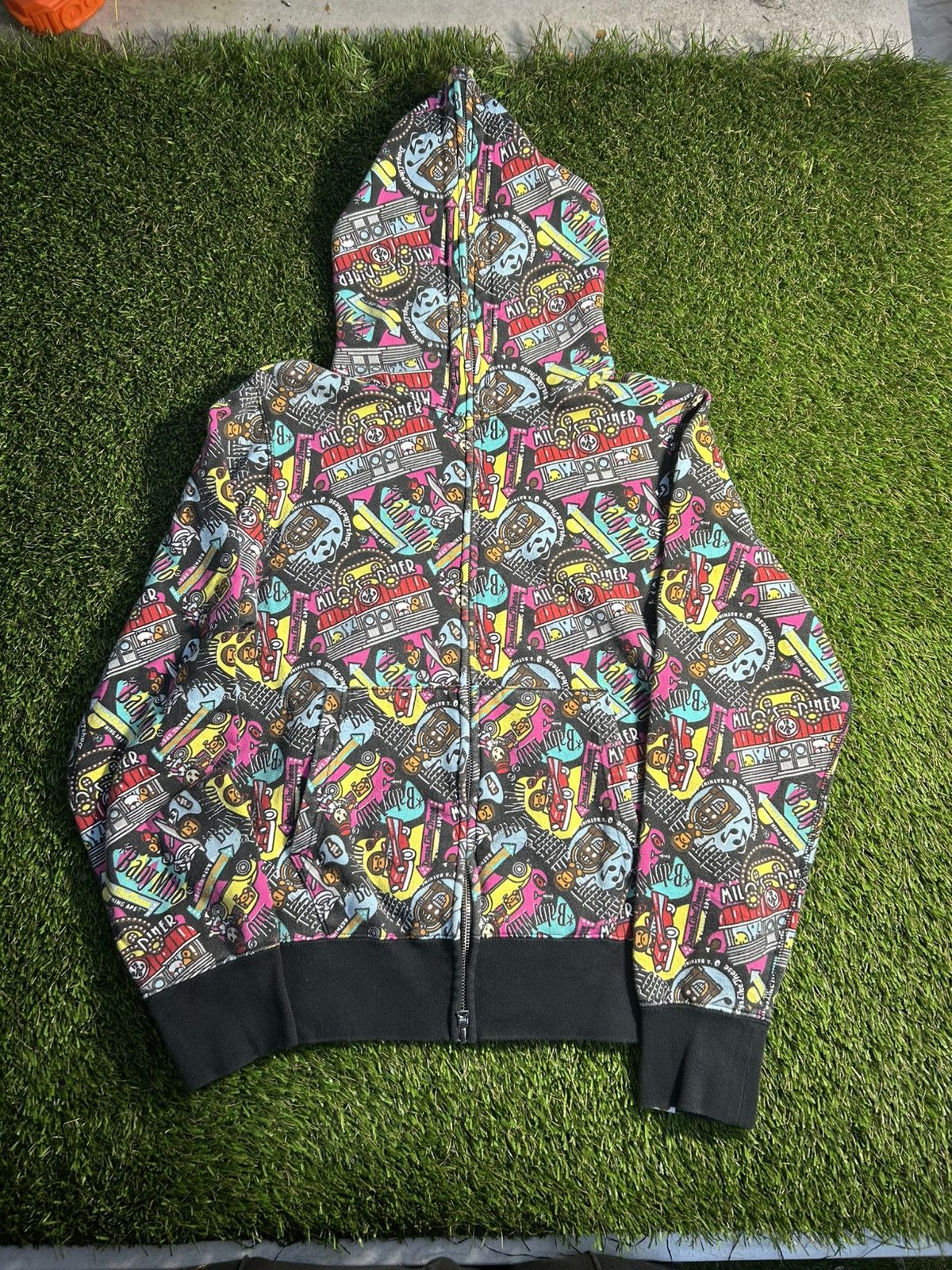 Bape BAPE Nigo Baby Milo Cafe Jazz Full Zip Hoodie Size US M / EU 48-50 / 2 - 2 Thumbnail