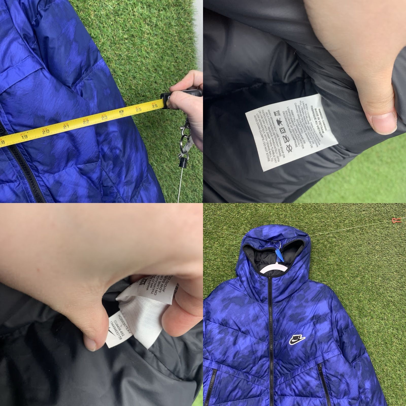 Nike Nike Shield Down-Fill Jacket Mens Large Windrunner Blue Full Zip Hooded Insulated Softshell Size US L / EU 52-54 / 3 - 8 Thumbnail