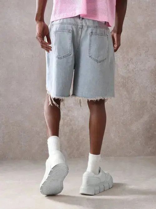 Other Haruno x Haya RAW Edge Y2K Drip drill shorts ripped Size US 32 / EU 48 - 4 Thumbnail