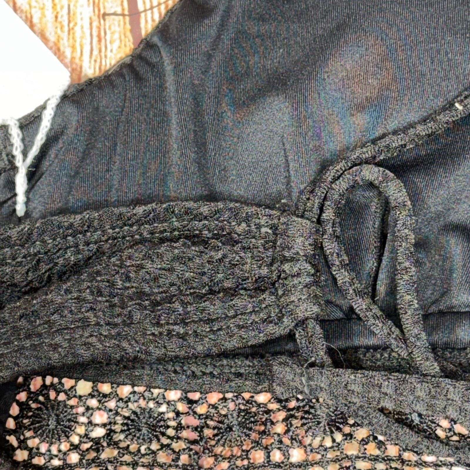 Other Cupshe Black Lace Trim Bikini Top Medium NWT Size ONE SIZE - 6 Thumbnail