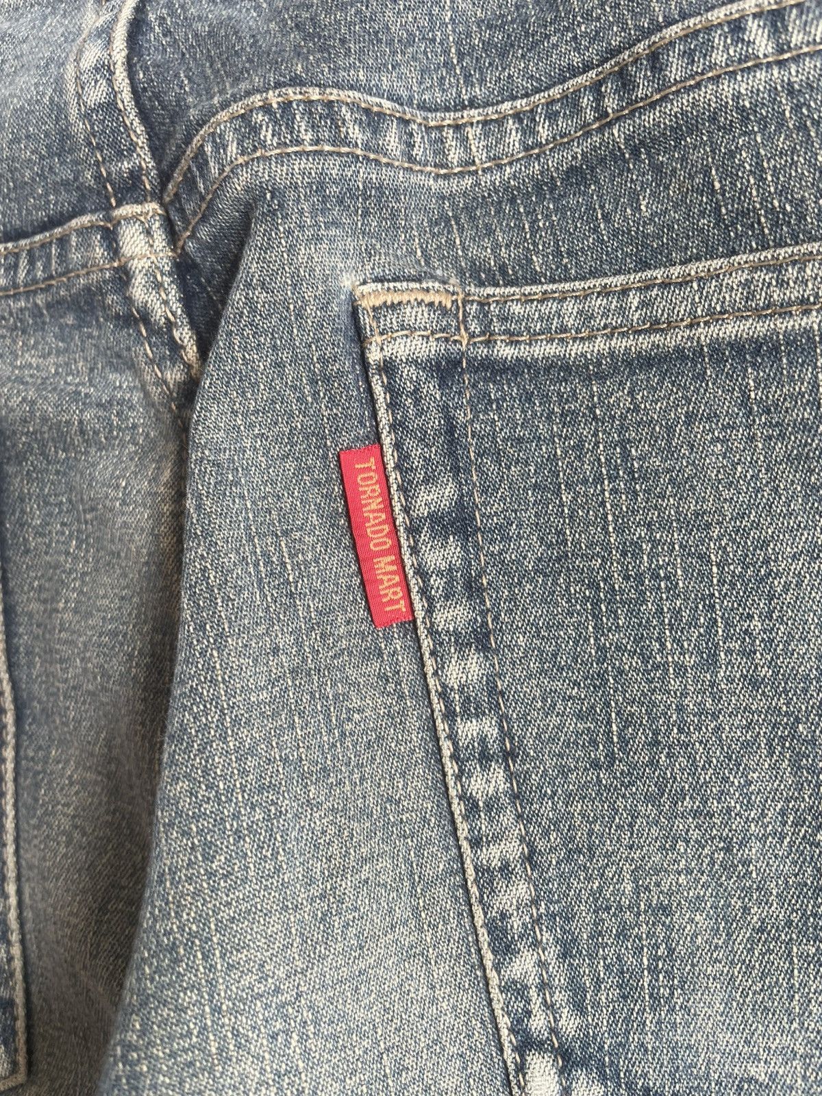 If Six Was Nine × Le Grande Bleu (L.G.B.) × Tornado Mart Vintage Tornado Mart Tribal Denim Pants Size US 31 - 9 Thumbnail