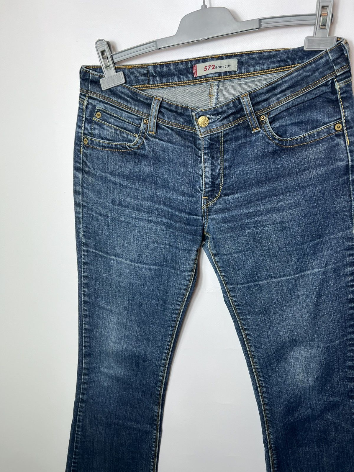 Levi's Vintage 00s y2k Levi’s 572 Boot Cut Womens Jeans Sz 32/32 Size 32" / US 10 / IT 46 - 5 Thumbnail