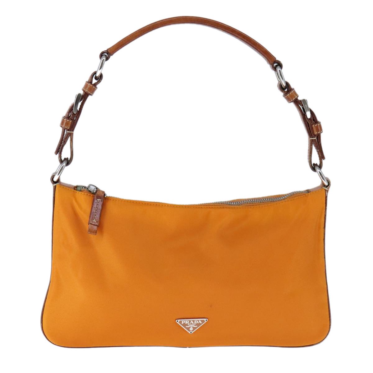 Prada Tessuto Orange Synthetic Shoulder Bag (Pre-Owned) Size ONE SIZE - 1 Thumbnail