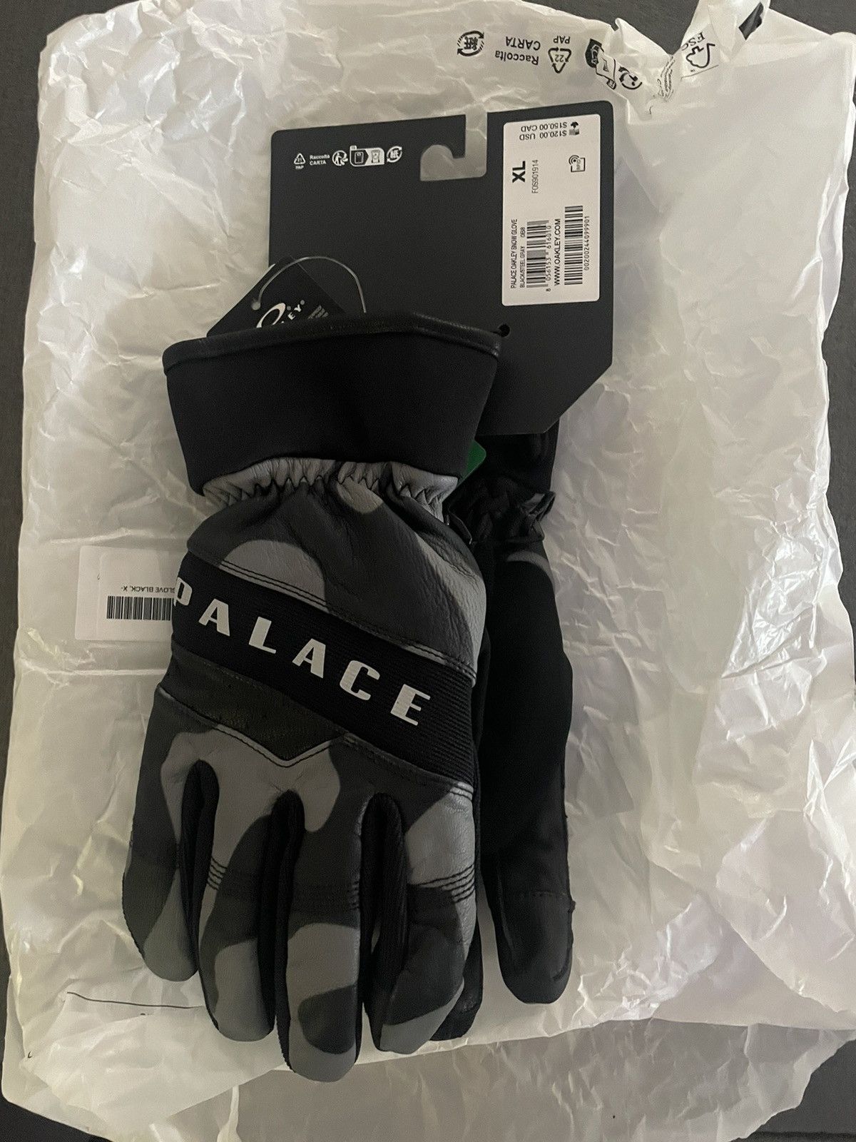 Oakley × Palace Palace Oakley Snow Gloves Size ONE SIZE - 4 Thumbnail