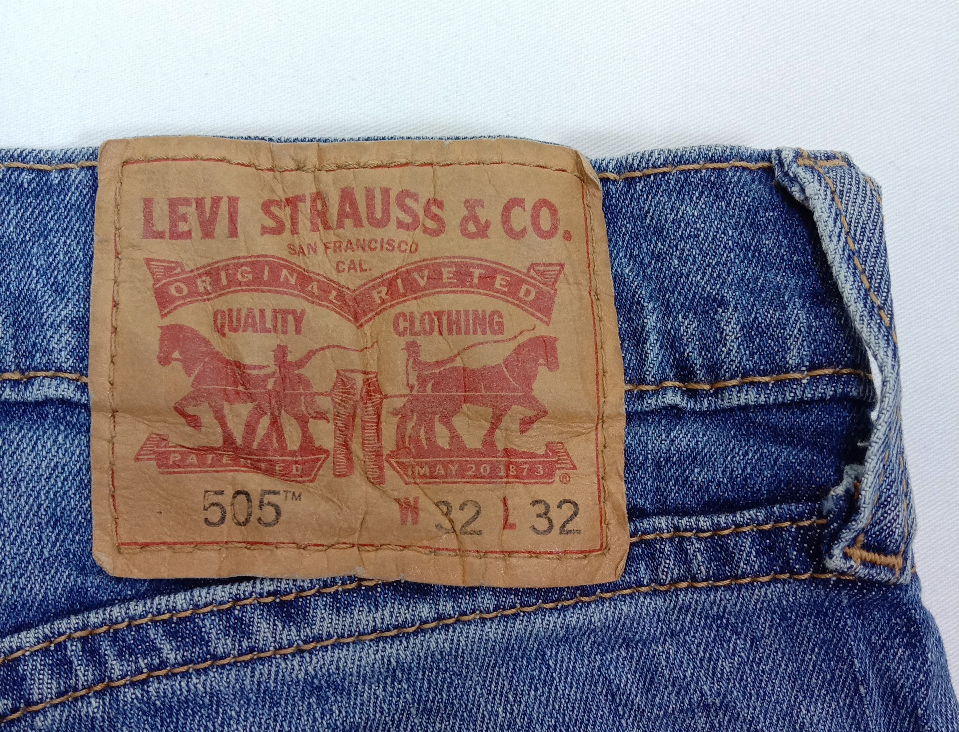 Levi's Vintage Levi's 505 Jeans Faded Blue Regular Fit Denim Size US 32 / EU 48 - 15 Thumbnail