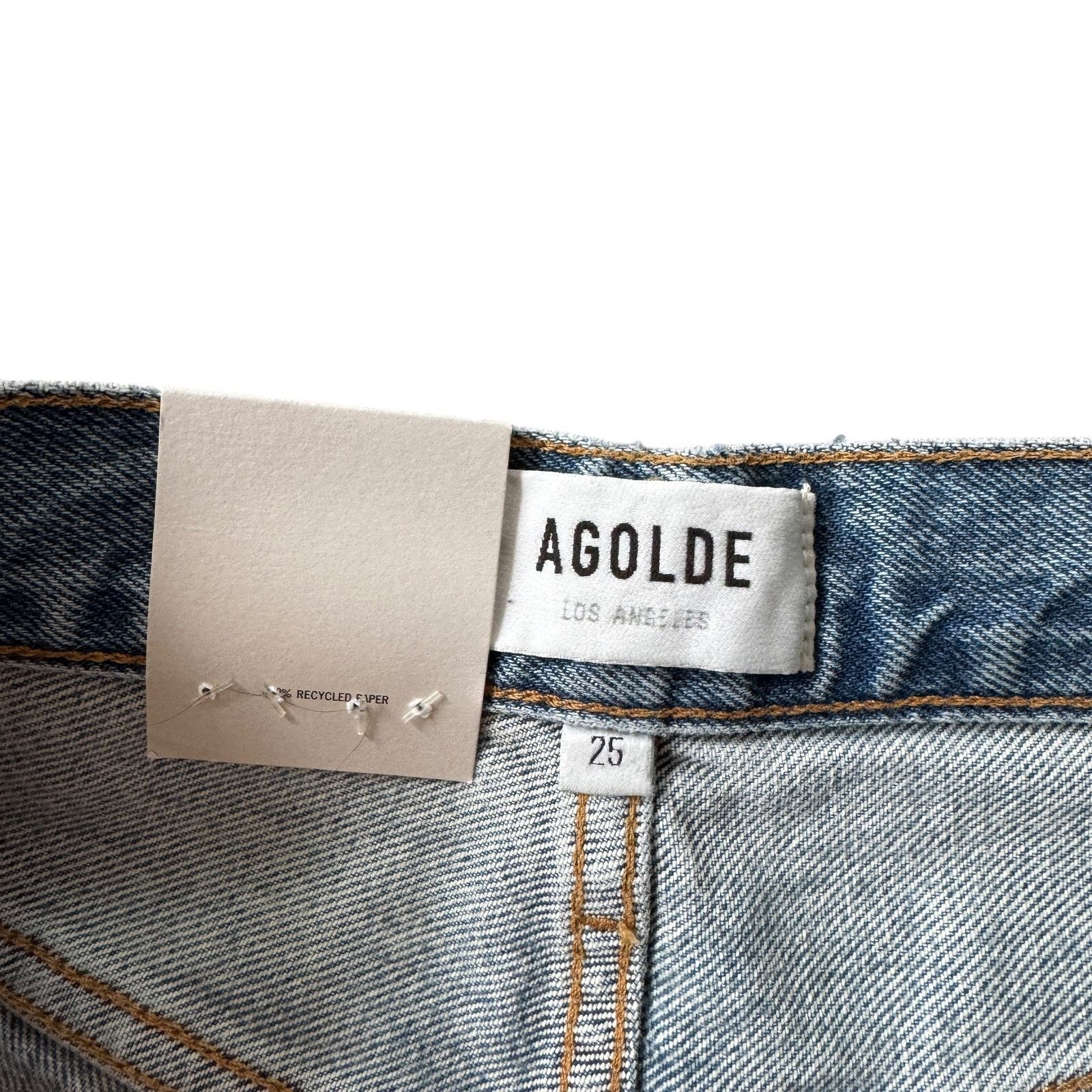 Agolde New with tags Riley High Rise Straight Crop Jean Escalate Size 25" / US 0 / IT 36 - 4 Thumbnail