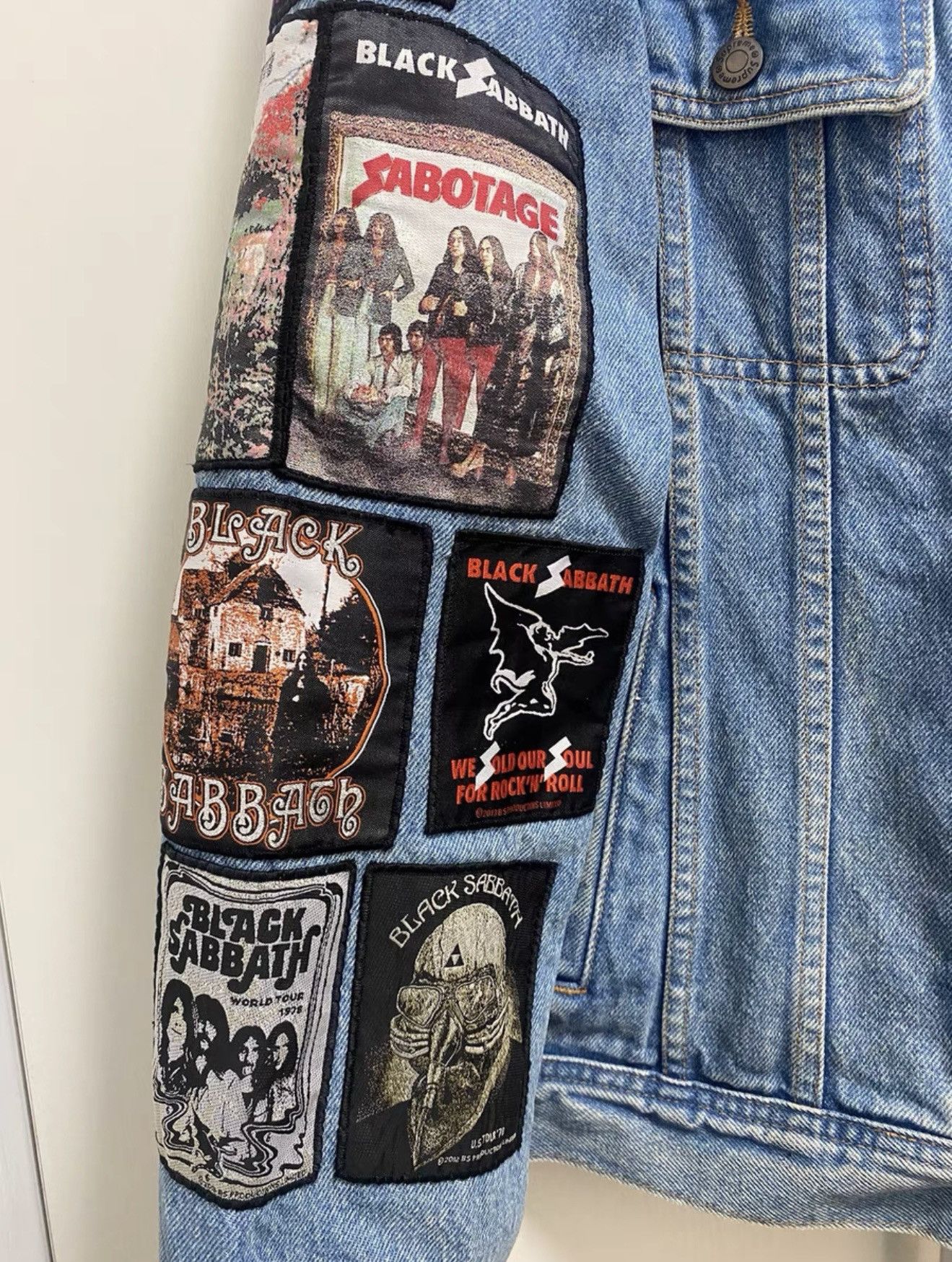 Supreme Supreme black sabbath denim Trucker custom patches Jacket Size US M / EU 48-50 / 2 - 4 Thumbnail