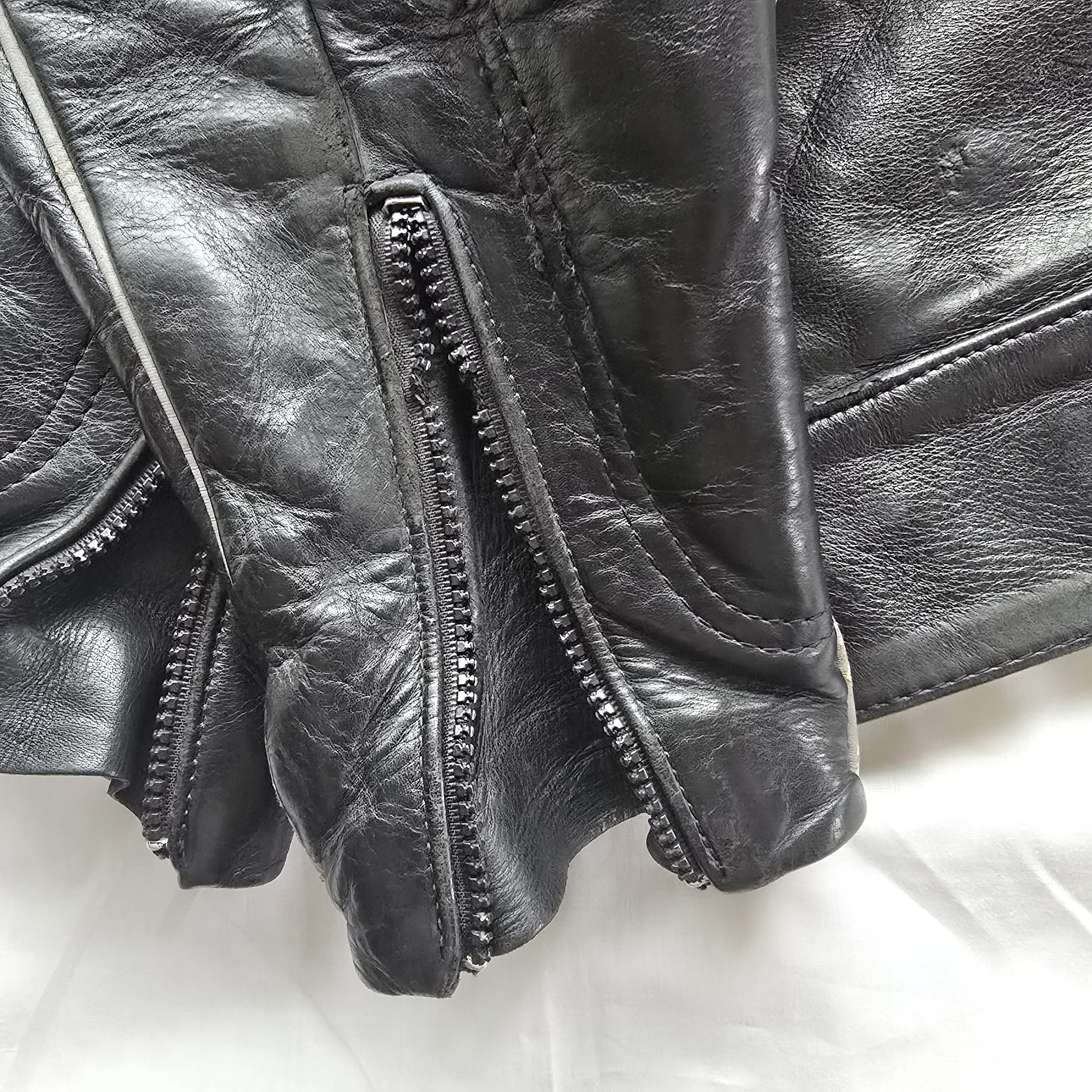 Vanson Leathers Vintage Vanson reflective leather biker jacket Size US XL / EU 56 / 4 - 3 Thumbnail