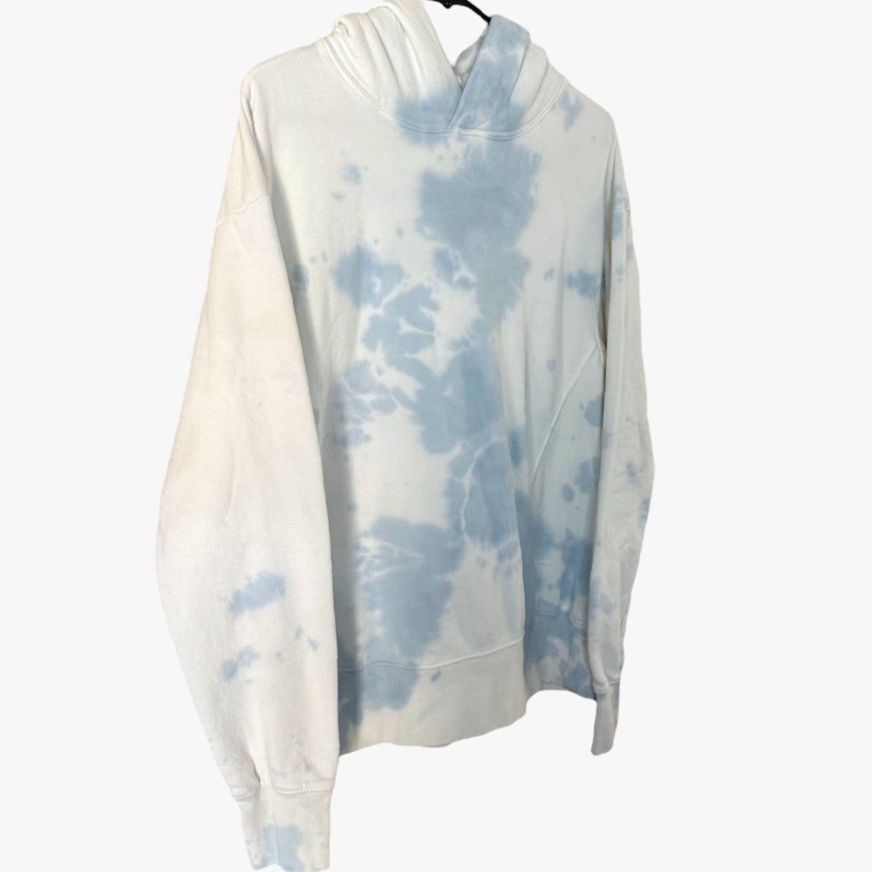 Vintage VINTAGE Dannijo Tie Dye Hoodie Pullover Women's Large Blue 100% Cotton Activewear Size L / US 10 / IT 46 - 3 Thumbnail