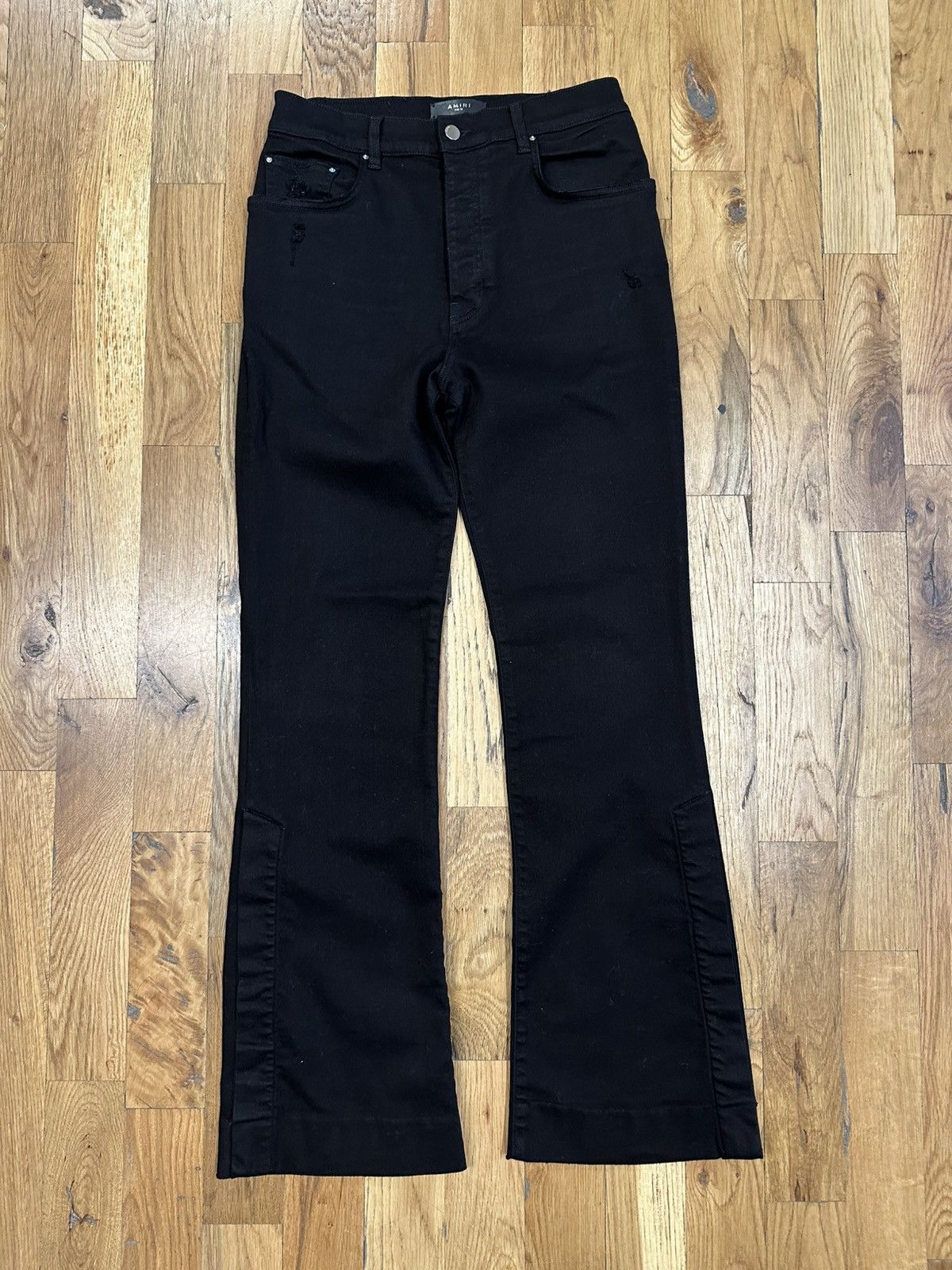 パンツ 30 AMIRI STACKED FLARE JEAN AGED BLACK Amiri Stack Flared-leg Jeans in Black for Men | Lyst