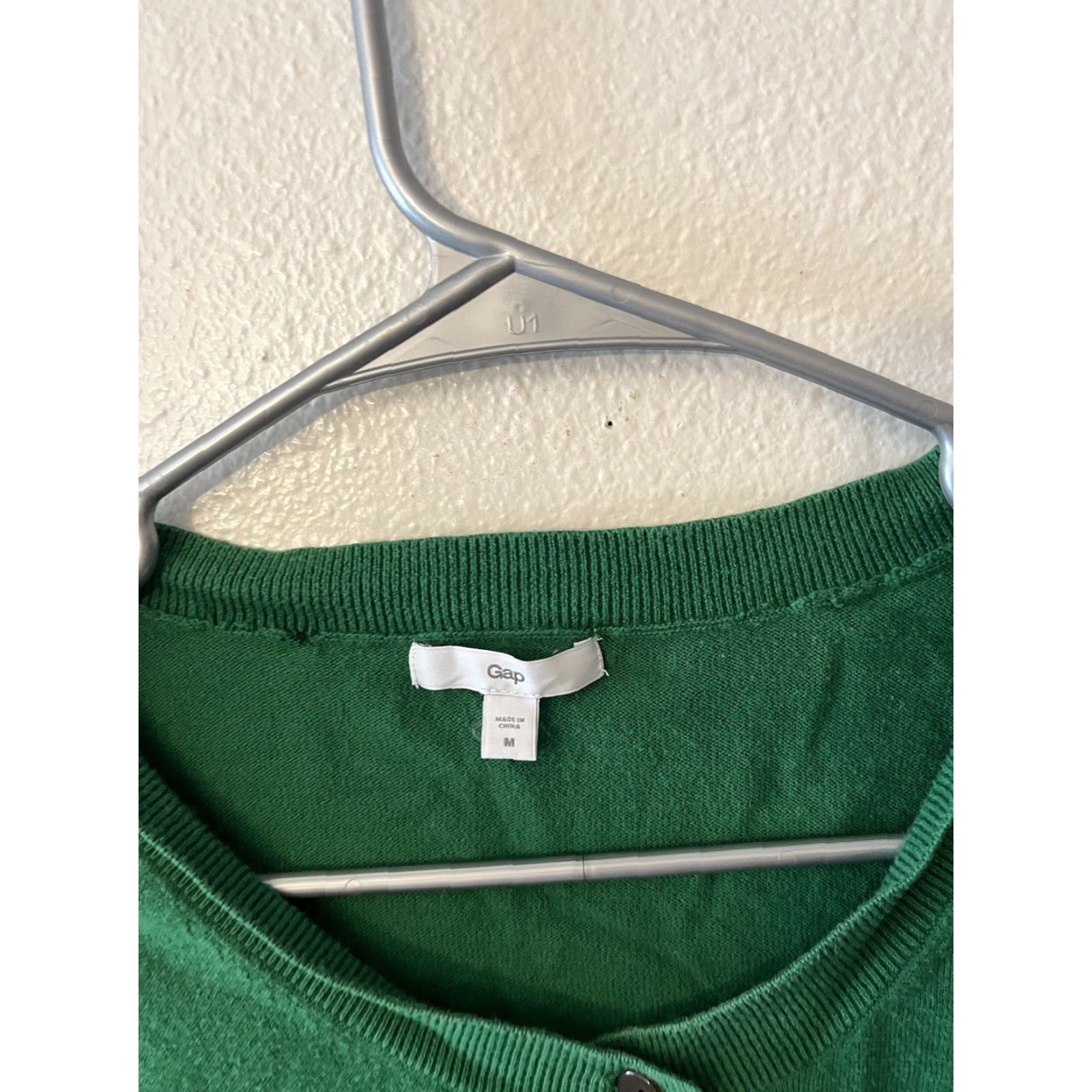 Gap GAP Cardigan Size M Button Lightweight Cotton Crew 3/4 Sleeve Green Sweater Size M / US 6-8 / IT 42-44 - 2 Thumbnail