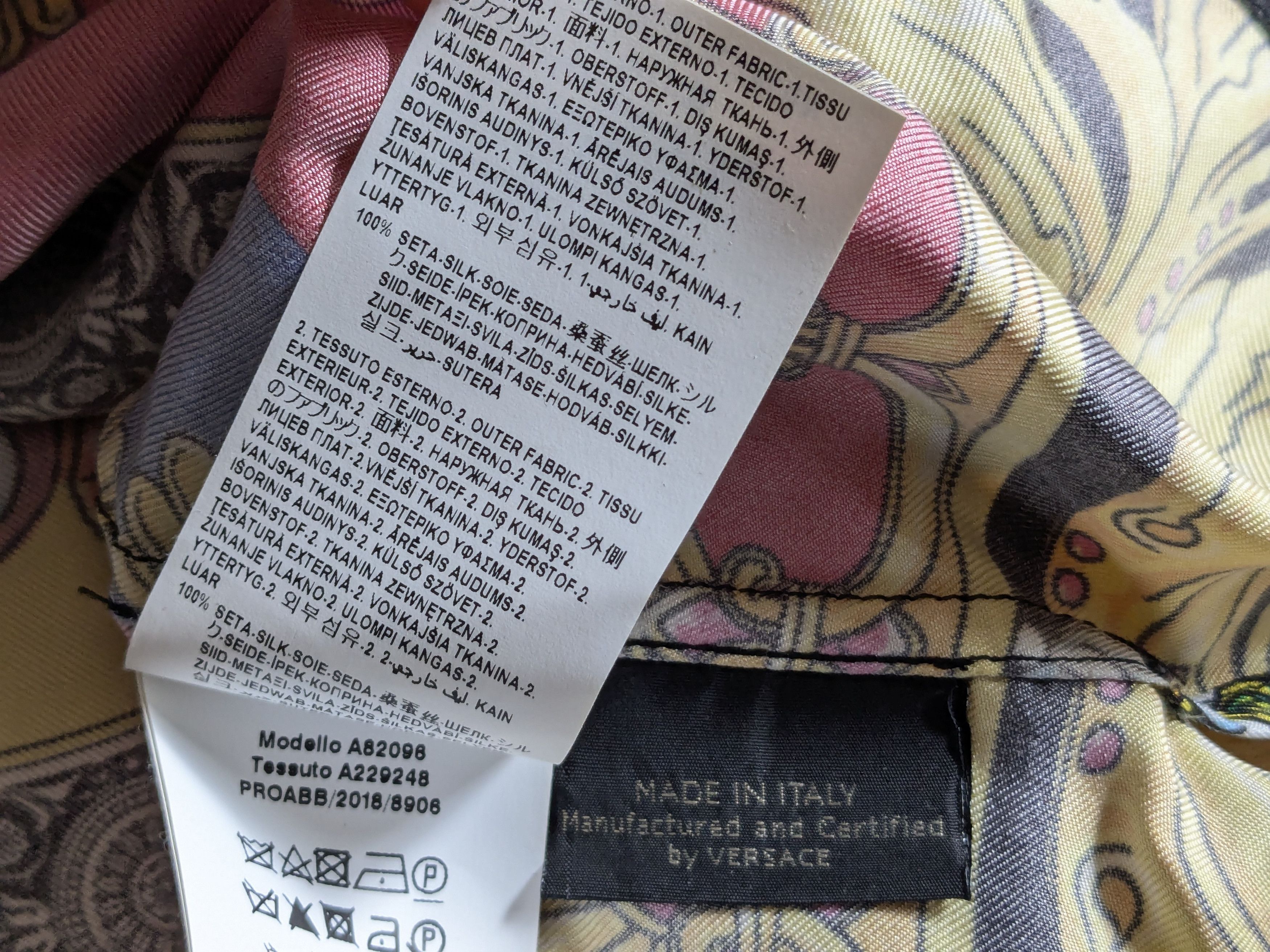 Versace Versace Silk Shirt 40 Longsleeve Multicolor Floral Medusa Size US M / EU 48-50 / 2 - 10 Thumbnail