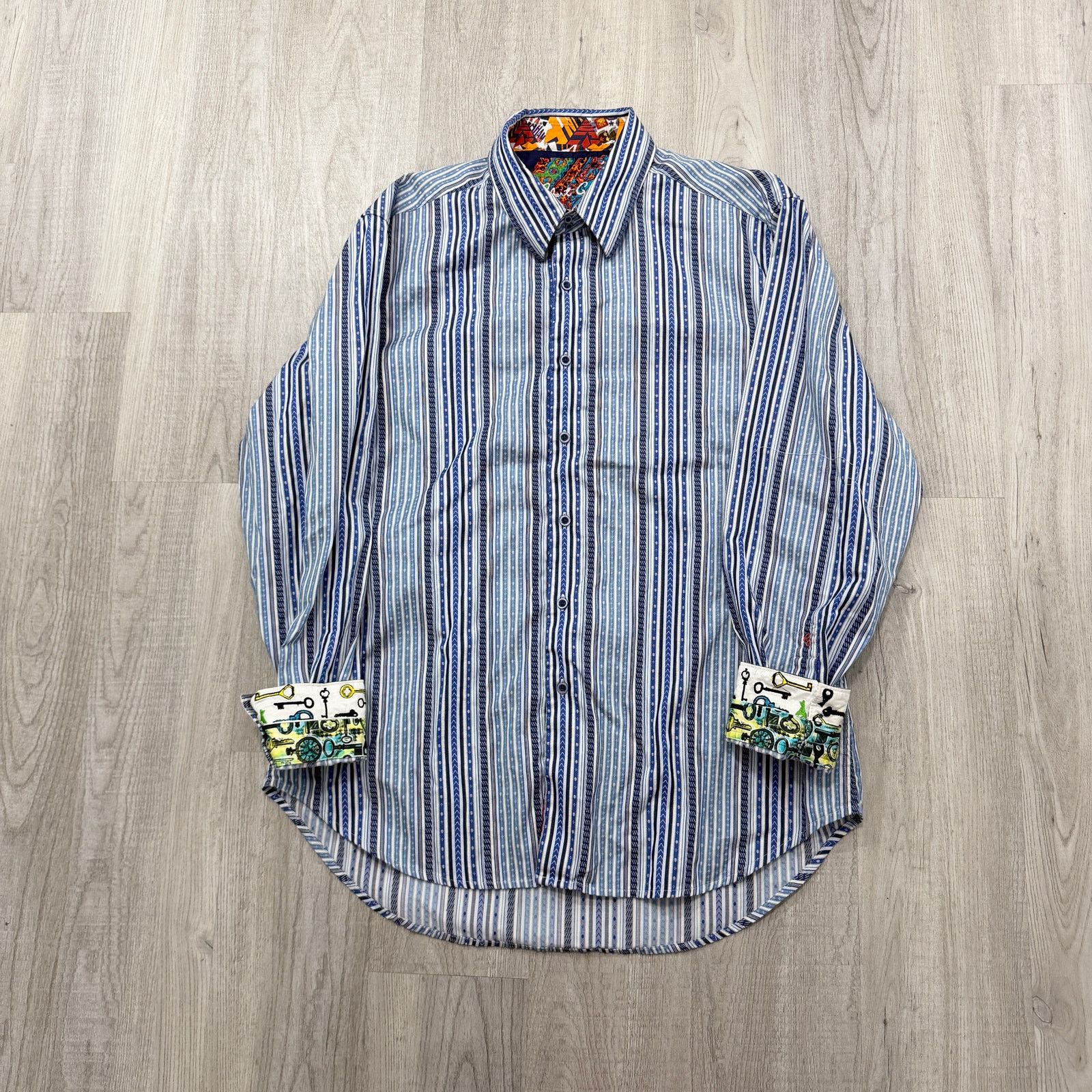 Robert Graham Robert Graham Flip Cuff Button Shirt Men's Extra Large Size US XL / EU 56 / 4 - 1 Thumbnail