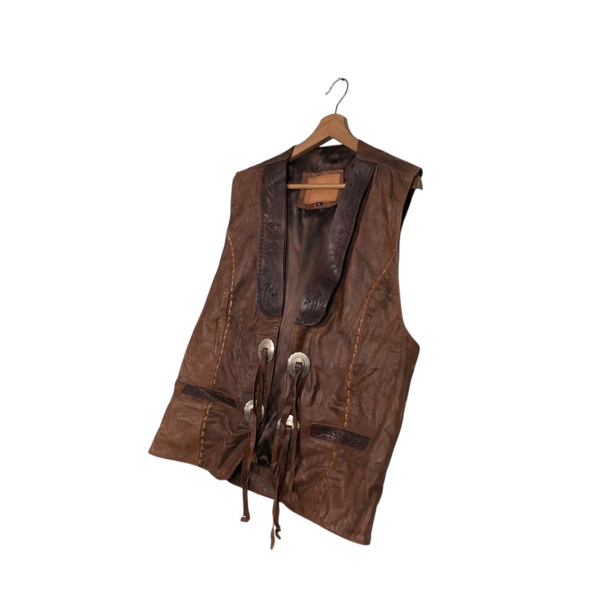 Japanese Brand 🔥VINTAGE KOBLER JACKET GENUINE LEATHER COWBOY ISSEY MOYAKE Size US M / EU 48-50 / 2 - 4 Thumbnail