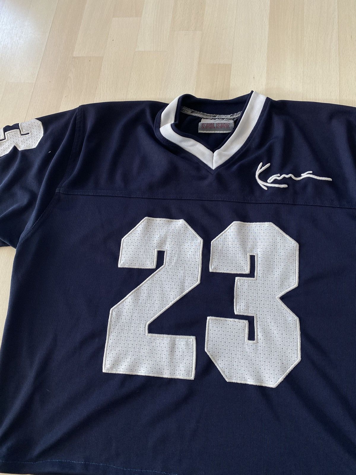 Karl Kani Vintage Karl Kani Y2K 23 Cropped Jersey Size US XL / EU 56 / 4 - 3 Thumbnail