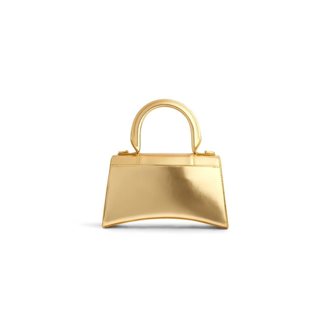 Balenciaga o1s1rm1025 Size: OS / Hourglass XS Handbag in Gold Size ONE SIZE - 4 Thumbnail