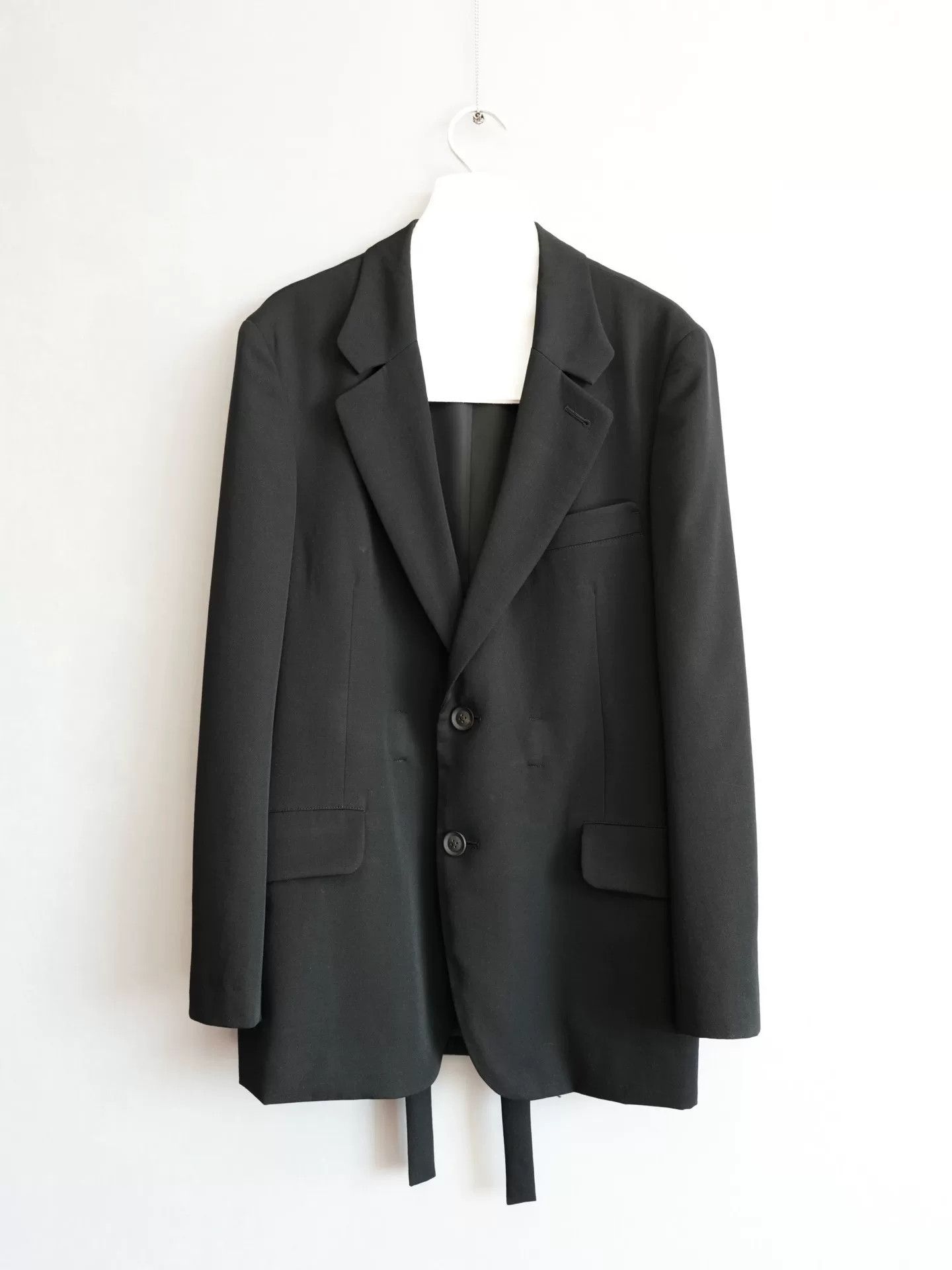 Yohji Yamamoto yohji yamamoto black lace-up jacket Size US S / EU 44-46 / 1 - 1 Thumbnail