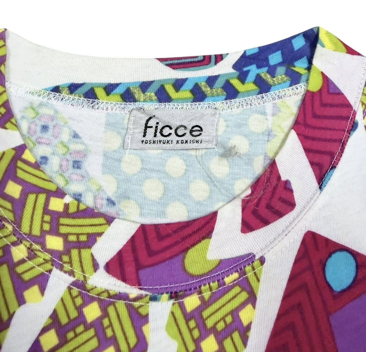 Yoshiyuki Konishi Vtg🔥Ficce Uomo Yoshiyuki Konishi All Over Print Tee Size US L / EU 52-54 / 3 - 11 Thumbnail