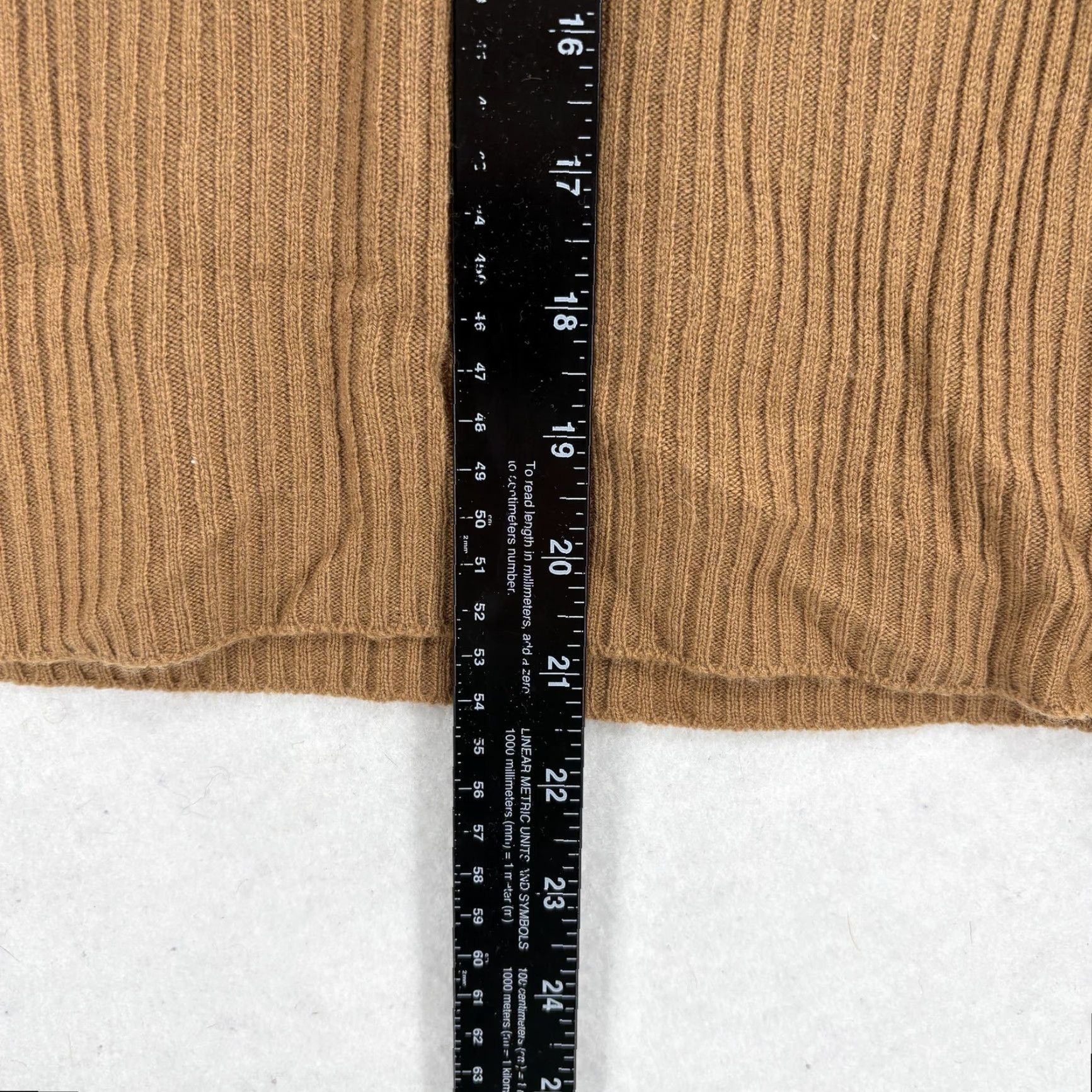 J.Crew VINTAGE J.CREW Sweater Womens Small Brown Cashmere V-Neck Ribbed Knit Pullover Size S / US 4 / IT 40 - 6 Thumbnail