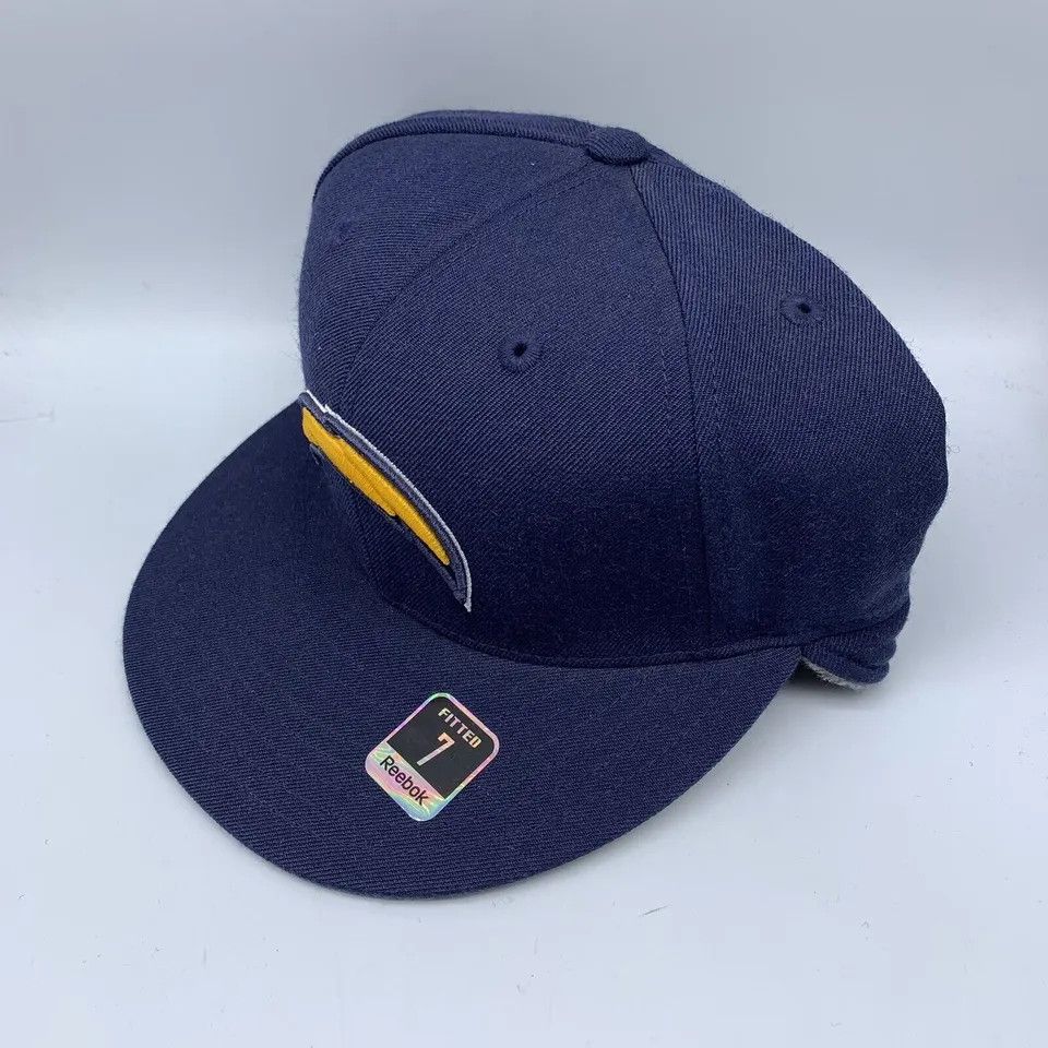 Vintage ANNCO San Diego Chargers Fitted Hat 90s Black Blue Size 7 1/4