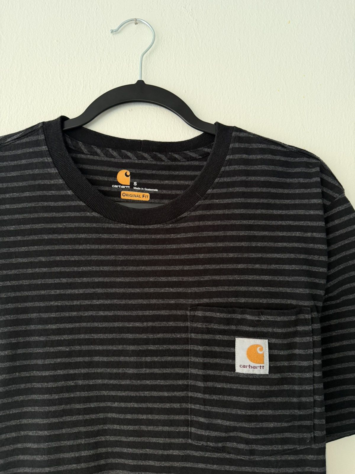 Carhartt Vintage Carhartt Pocket Logo Striped Tee Size US M / EU 48-50 / 2 - 2 Thumbnail