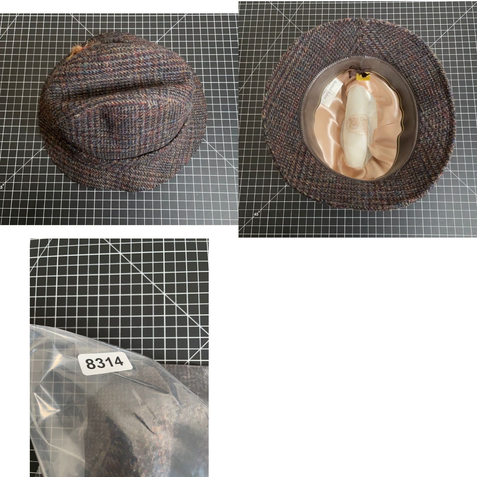 Avenue VINTAGE Dobbs Fifth Avenue Tweed Fedora 1970s Men's Medium 7 1/8 Brown Feather Size ONE SIZE - 8 Thumbnail