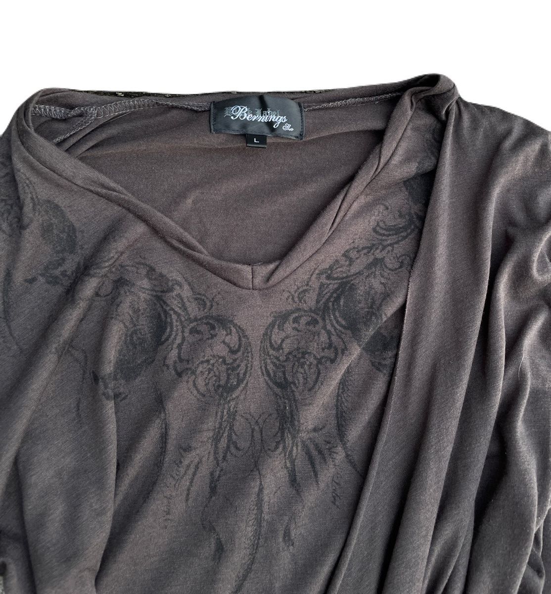 If Six Was Nine 2000s Japanese archive Docking Layered Skull Long Sleeve Tee Size US S / EU 44-46 / 1 - 7 Thumbnail